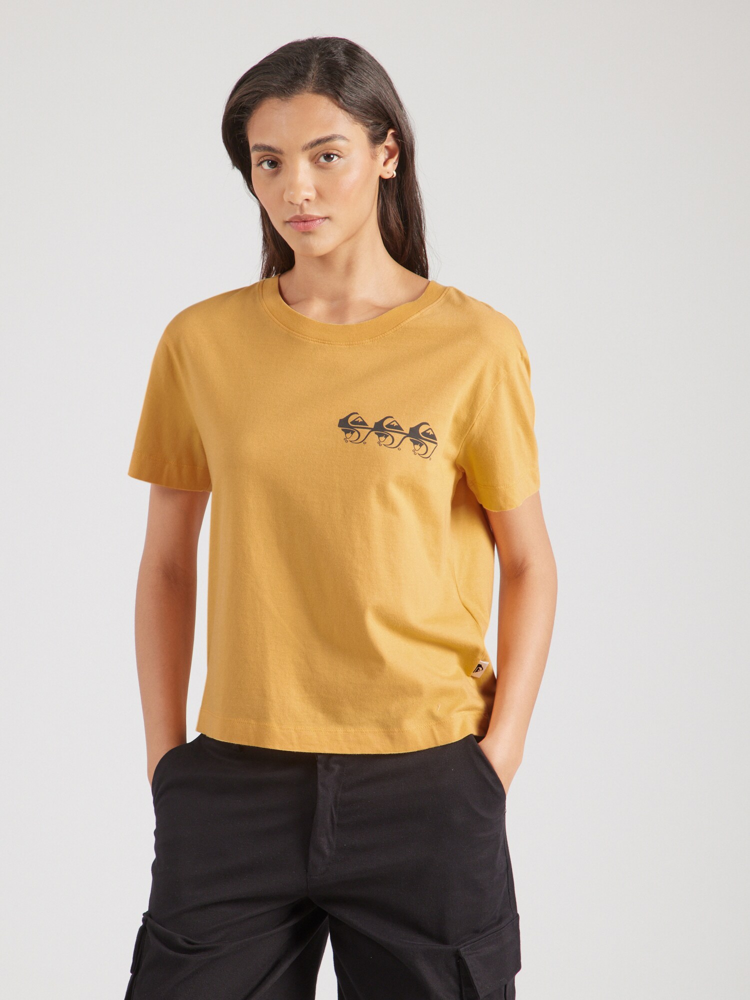QUIKSILVER Póló  teveszín / fekete termék 2. képe