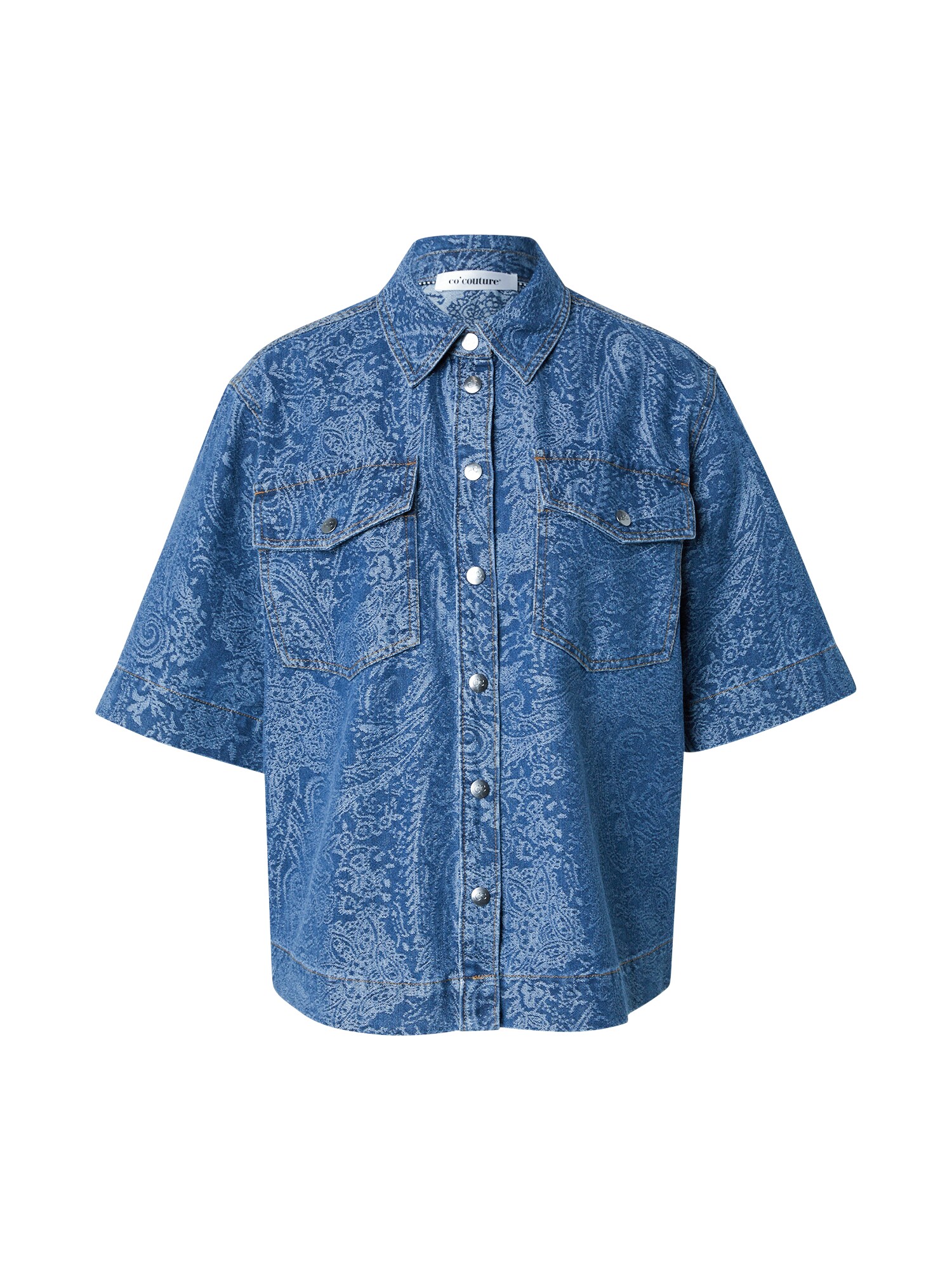 co'couture Blúzka 'Dean' modrá denim