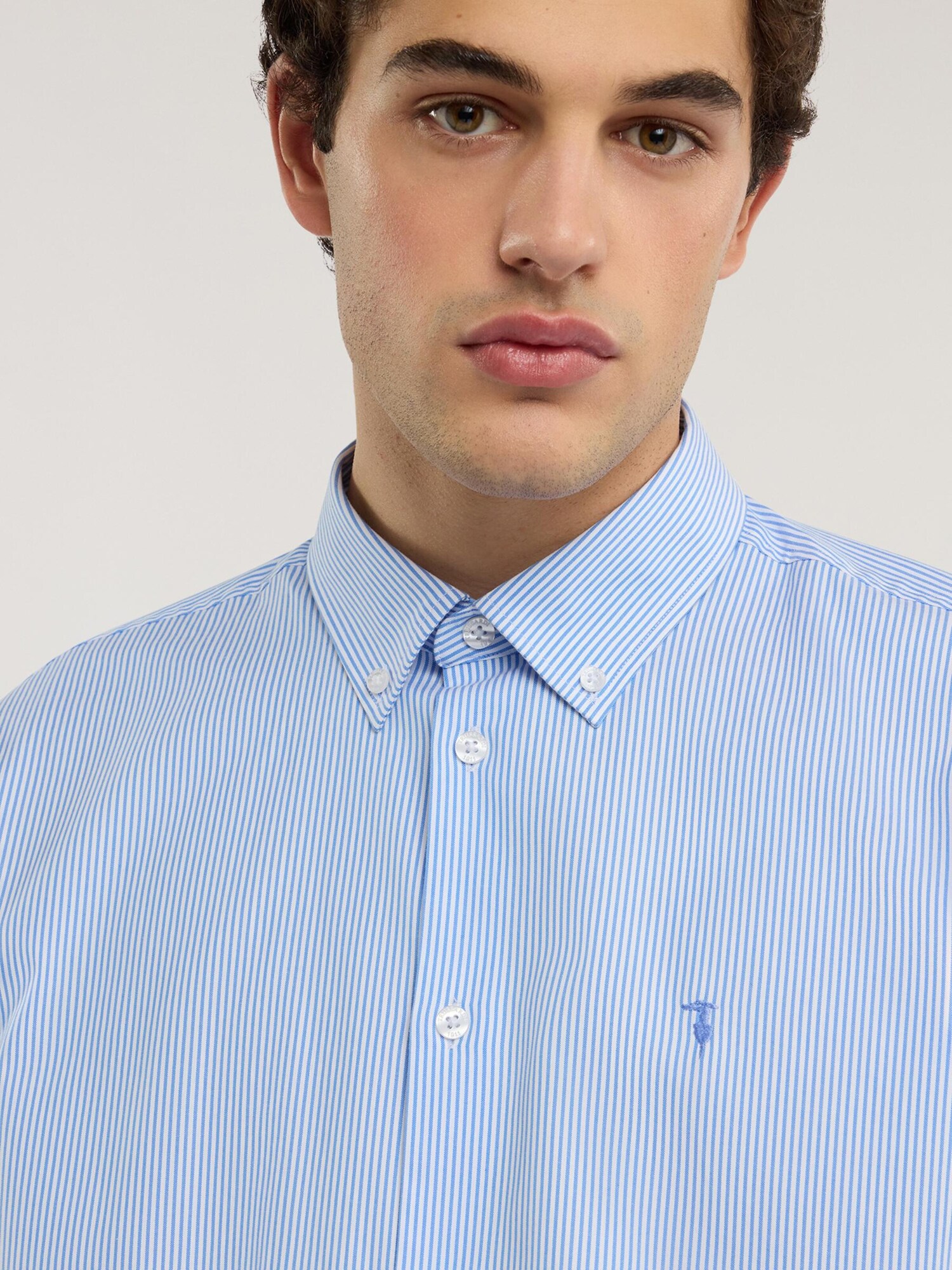 Trussardi Camisa  azul claro – imagen 4
