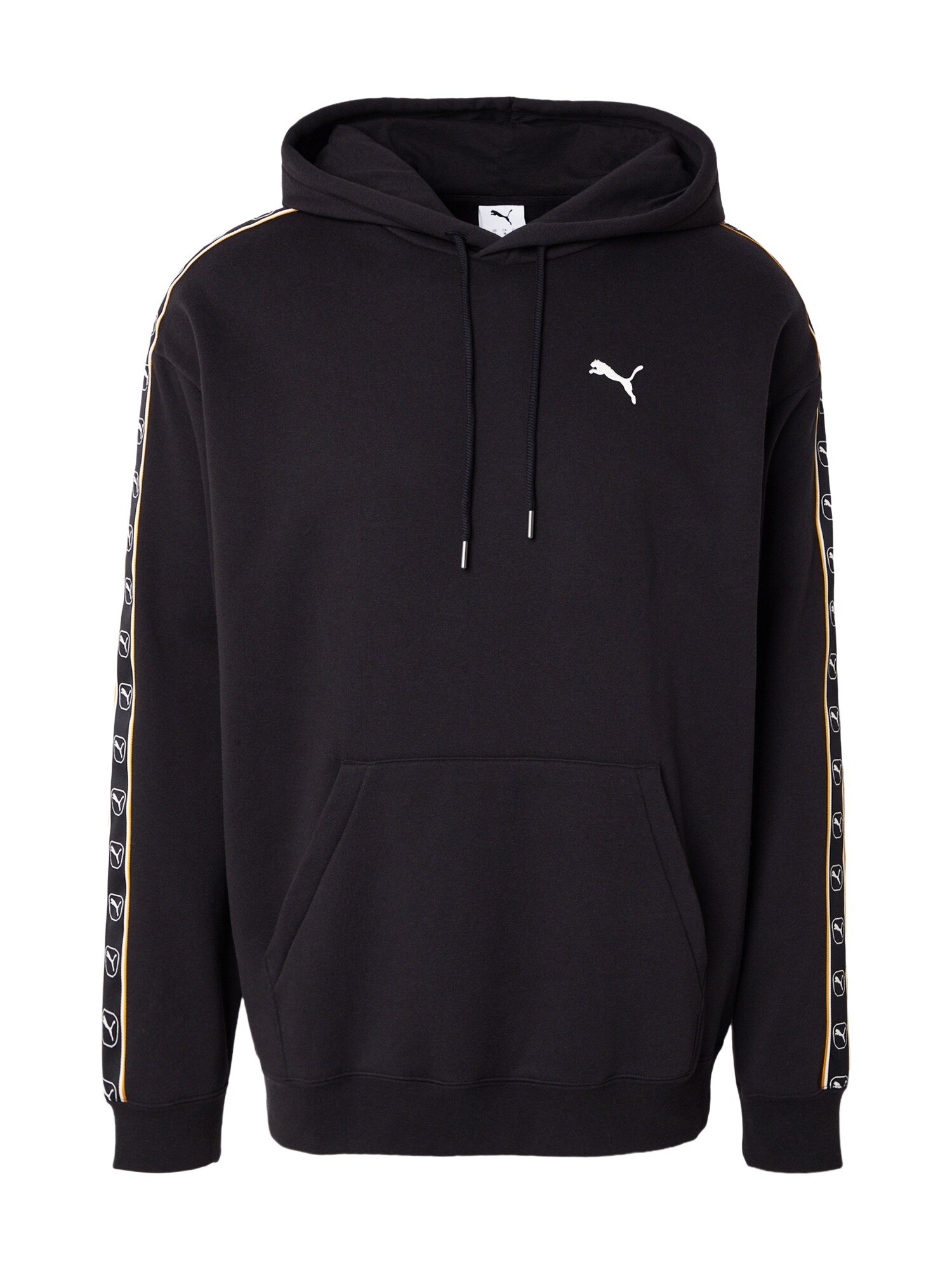 PUMA Mikina 'Ess Elevated Tape'  čierna / biela
