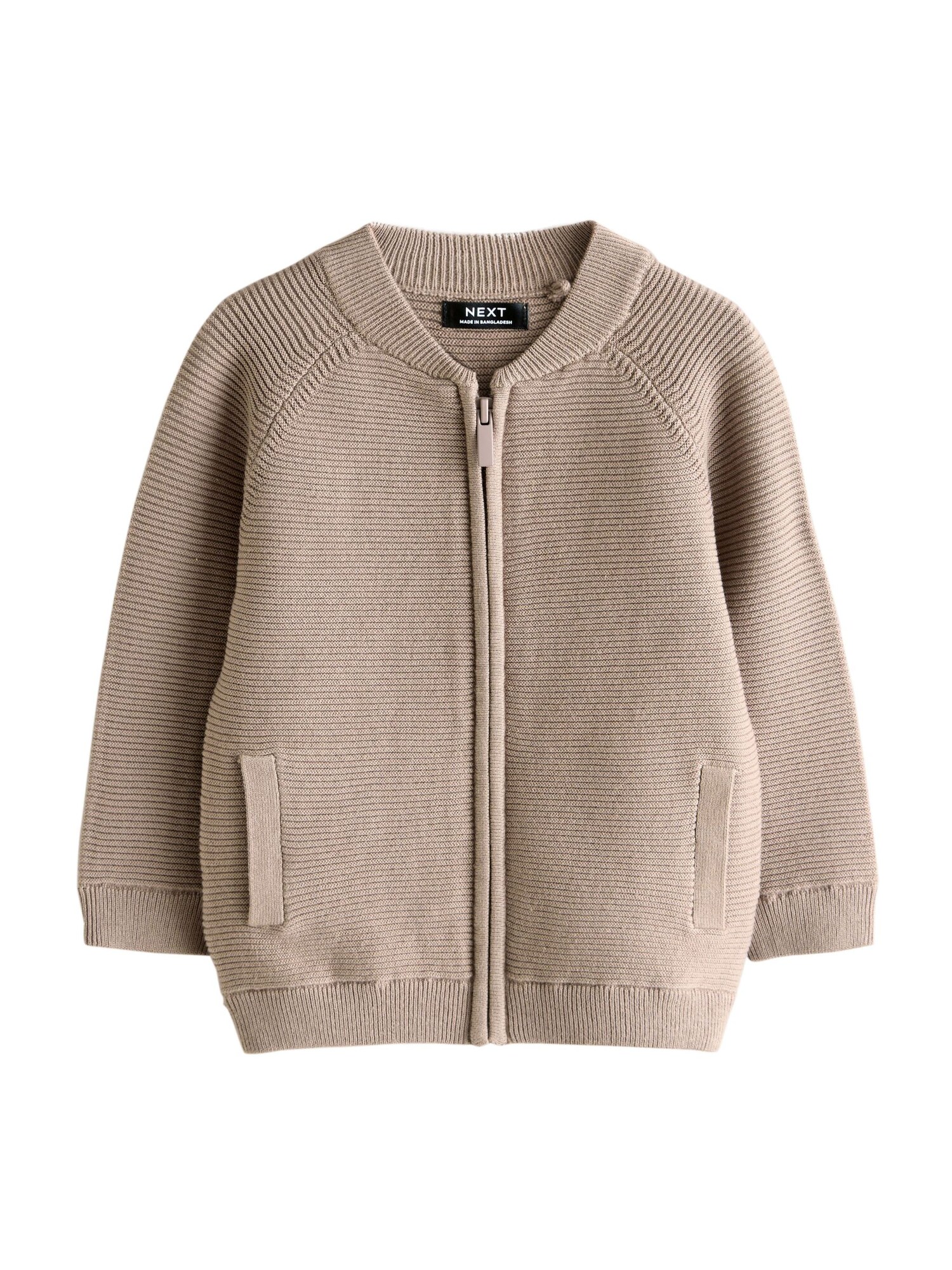 Next Geacă tricotată  maro cappuccino