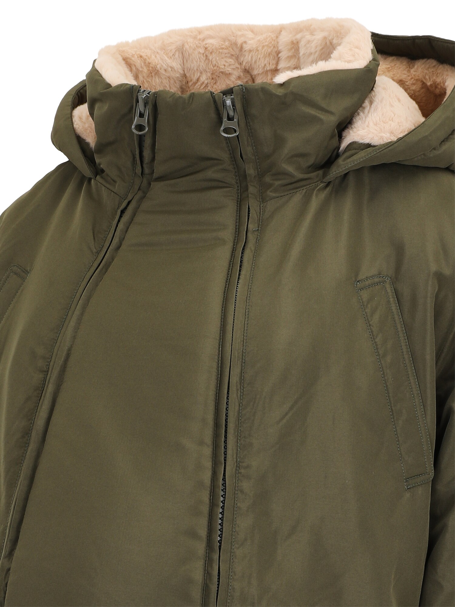 LOVE2WAIT Zimná parka  olivová (obrázok 2)