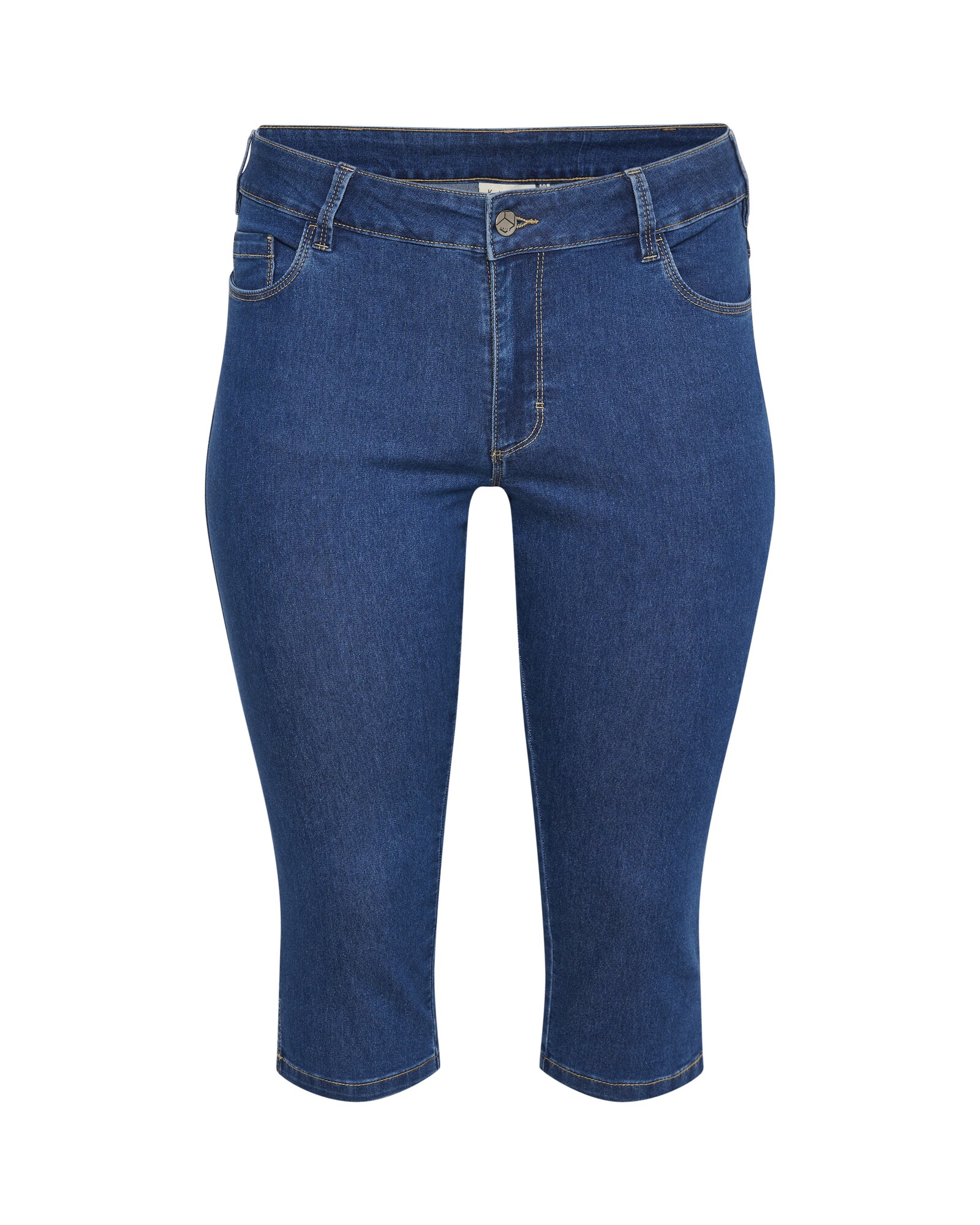 KAFFE CURVE Jeans Vicka  albastru denim