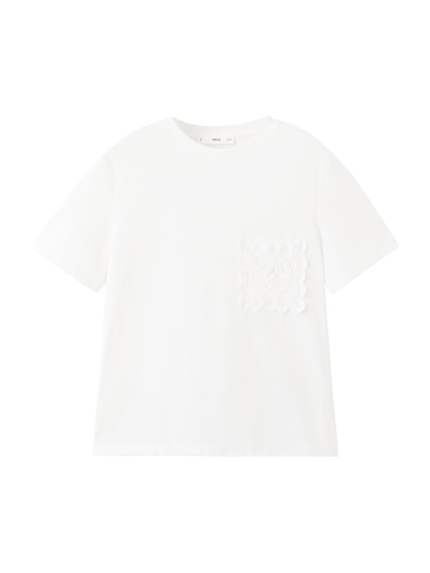 MANGO Tricou 'DAISY'  alb murdar