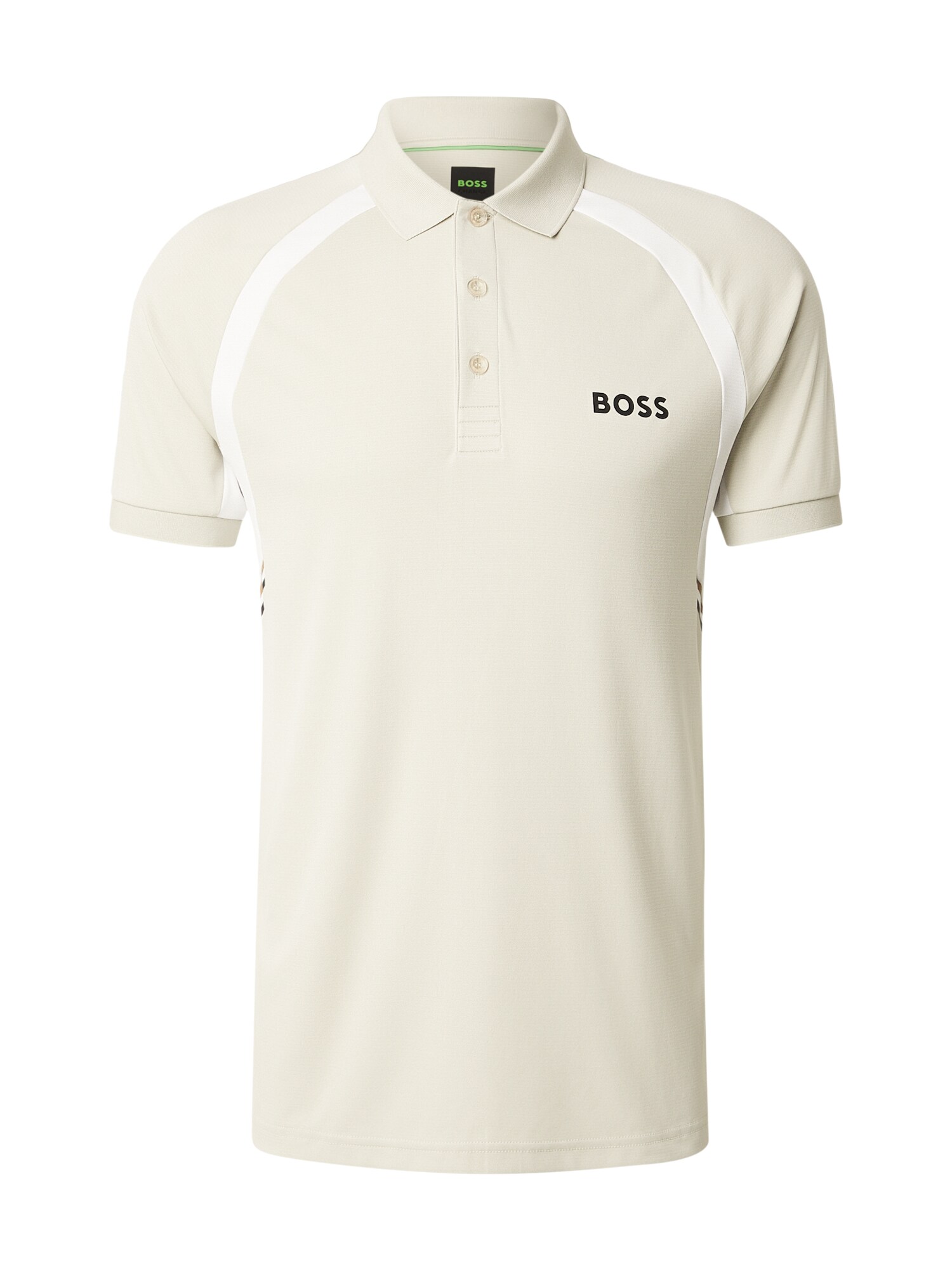 BOSS Tricou funcțional Spin  ecru / alb