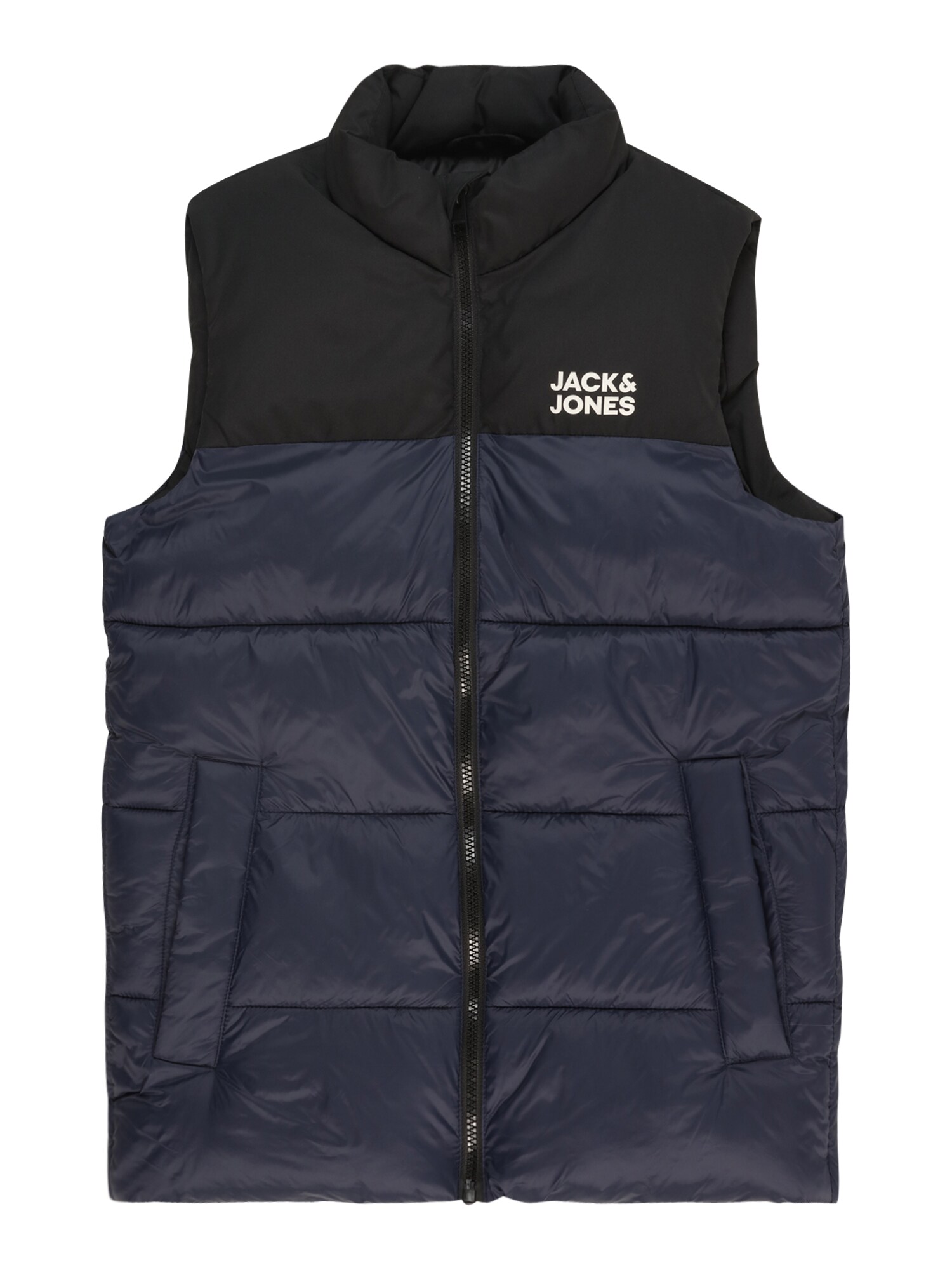 Jack & Jones Junior Mellény  tengerészkék / fekete / fehér akciós termékkép 1