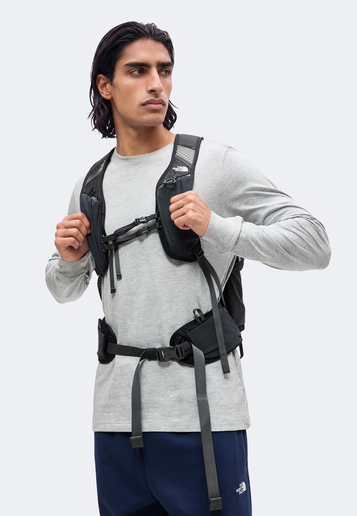 THE NORTH FACE Camiseta 'Evolution Simple Dome' gris claro / blanco – imagen 3