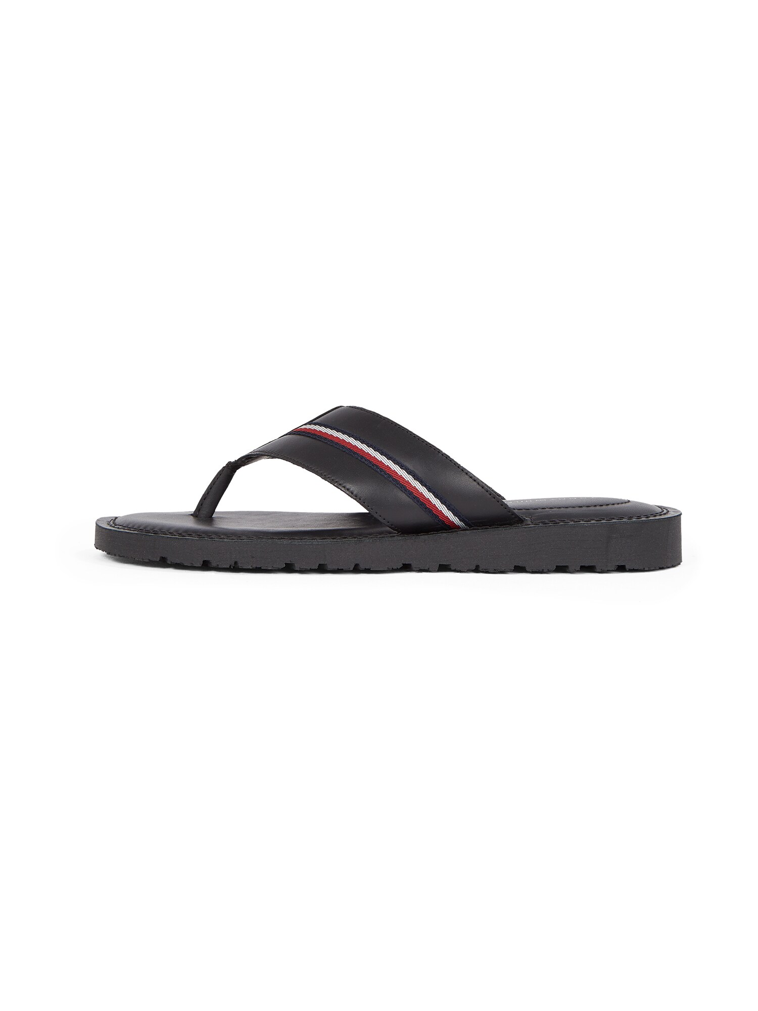 TOMMY HILFIGER Ujjelválasztó-pántos szandál  piros / fekete / fehér akciós termékkép 1