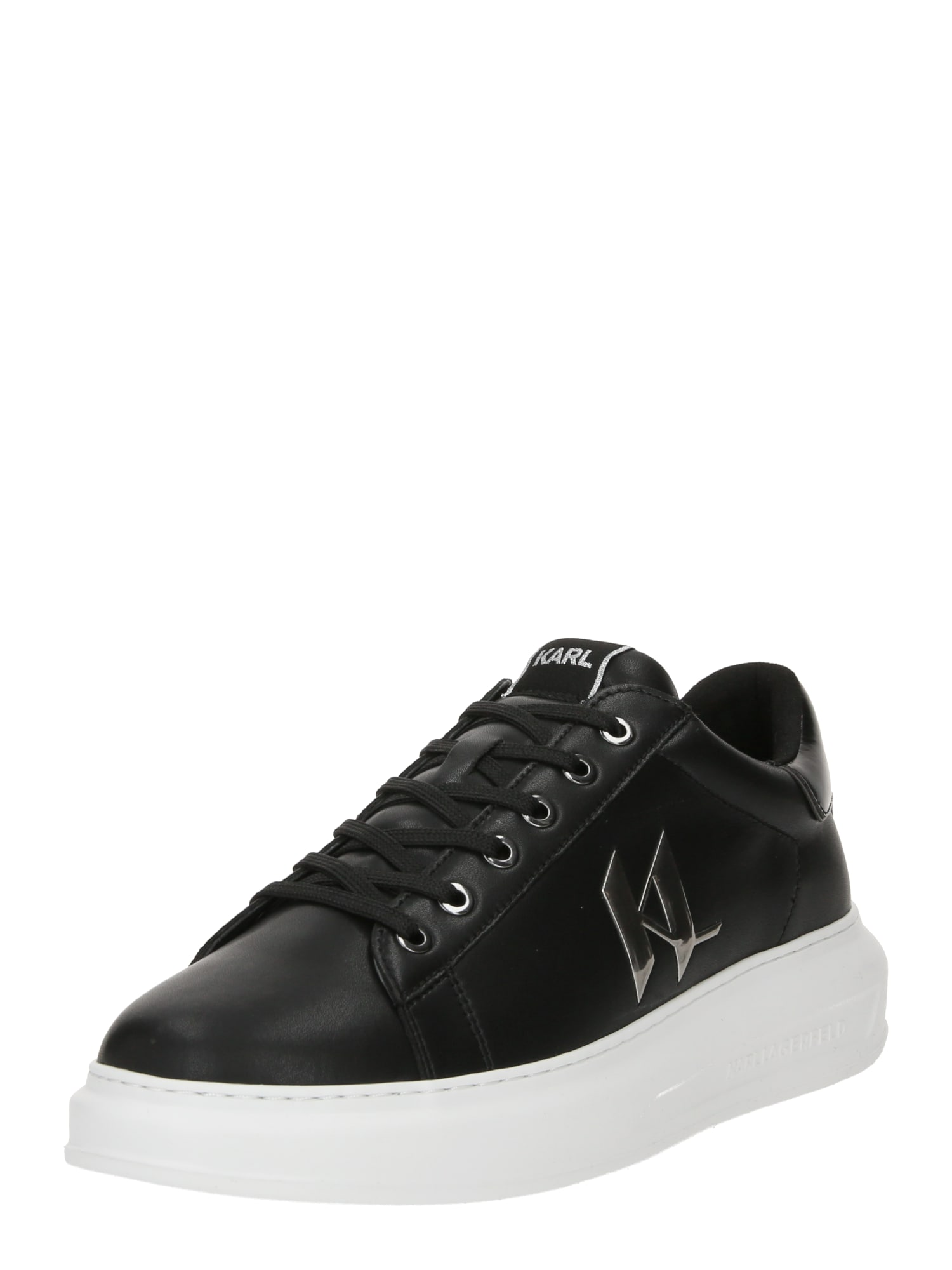 Karl Lagerfeld Sneaker low  negru / argintiu