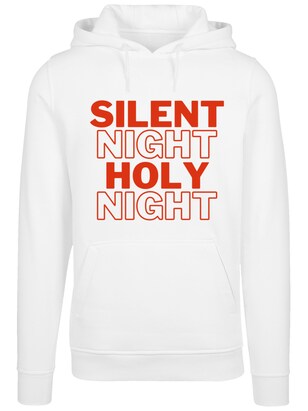 F4NT4STIC Sweatshirt ‘Silent night holy night’ Oranjerood / Wit