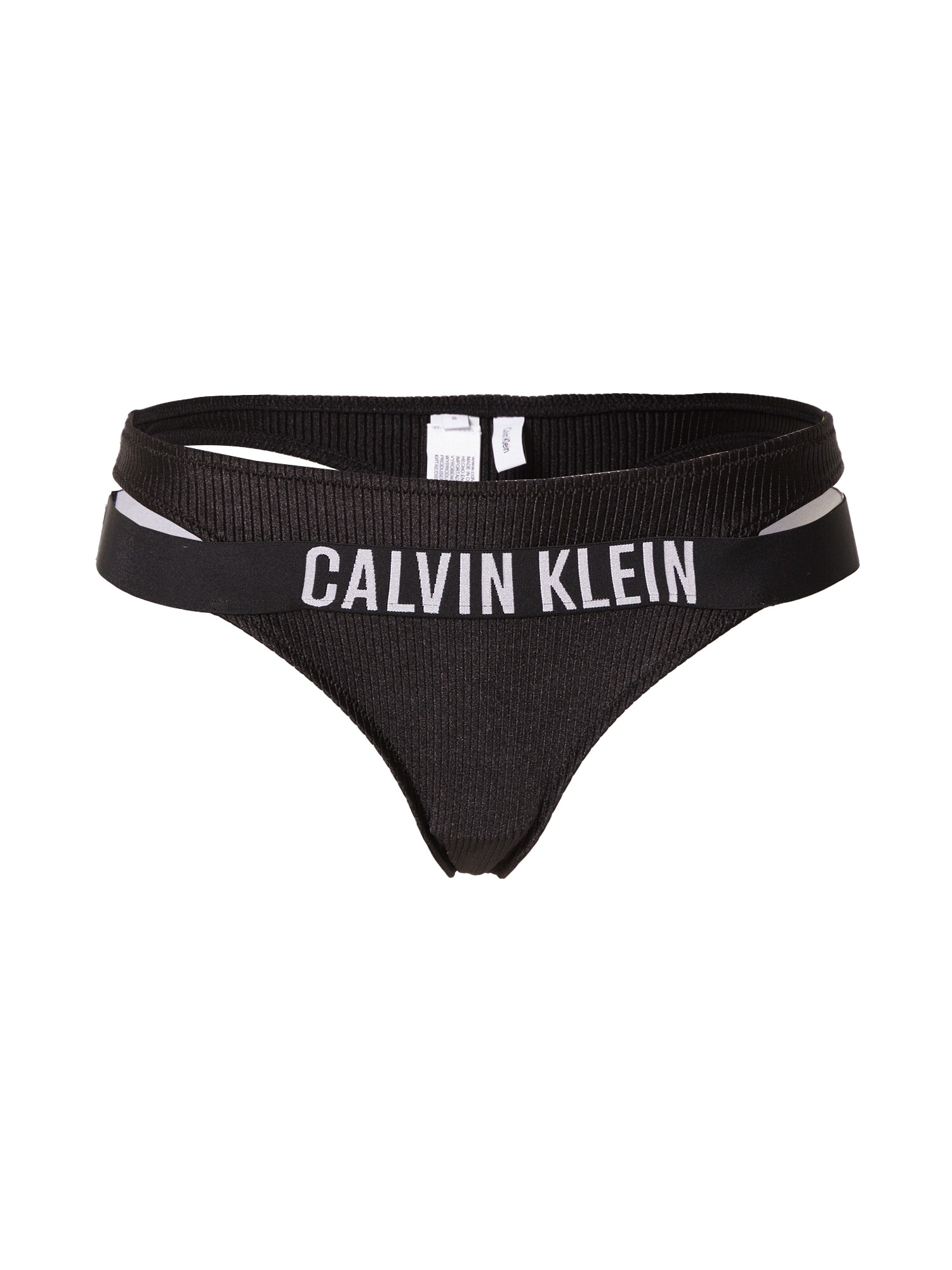 Calvin Klein Swimwear Bikinové nohavičky  čierna / šedobiela