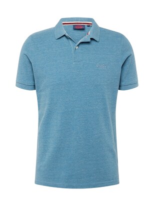 Superdry Shirt ‘Classic’ Blauw gemêleerd