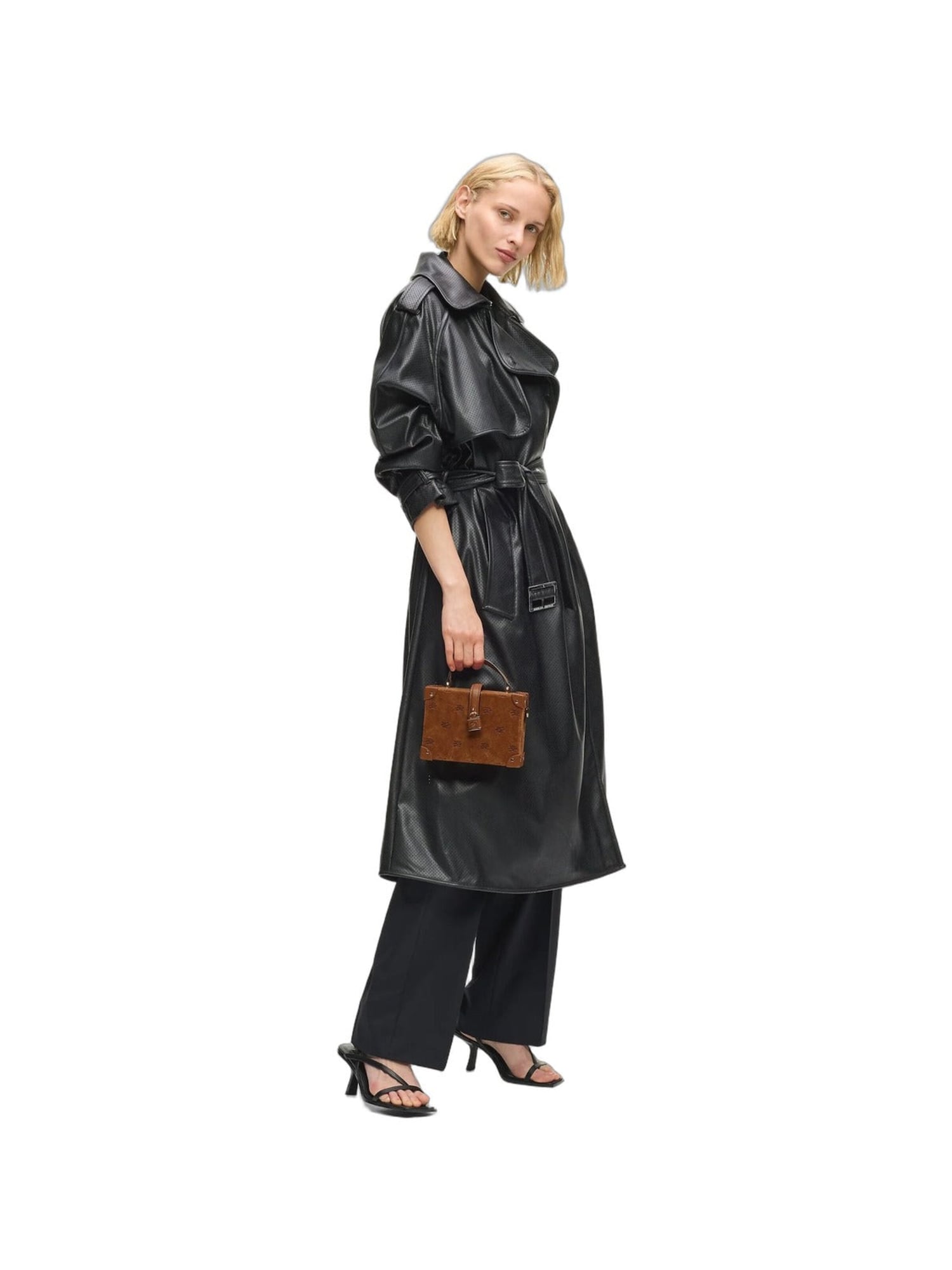 Karl Lagerfeld Bolso de mano Bolso de mano con candado K/Autograph Tan para mujer – imagen 3