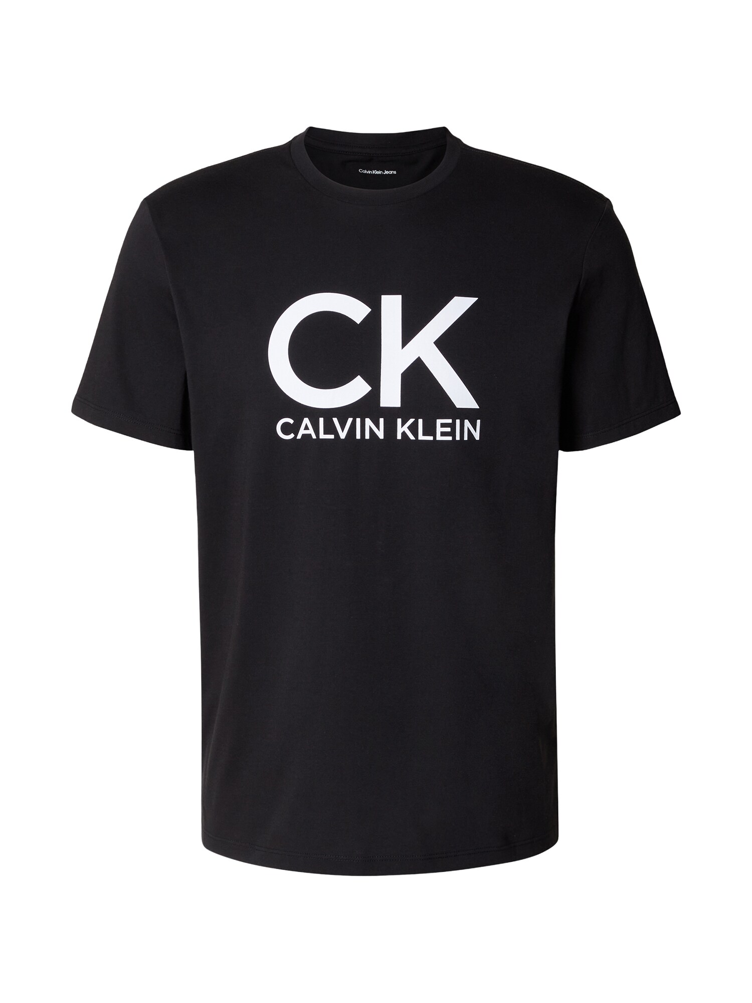 Calvin Klein Jeans Tricou  negru / alb