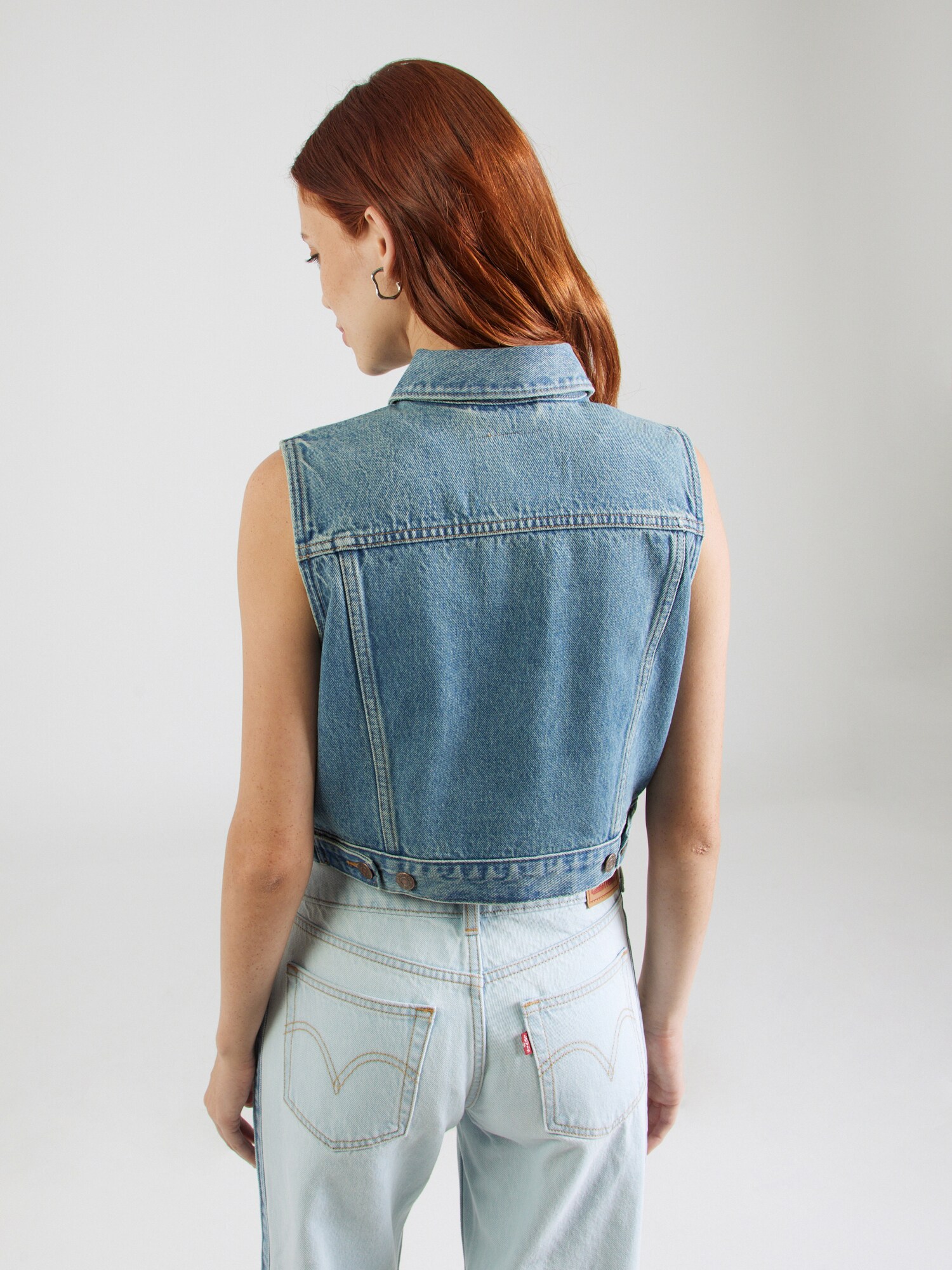 LEVI'S ® Vesta 'XS Vest W/ Waistband' modrá denim (obrázok 3)