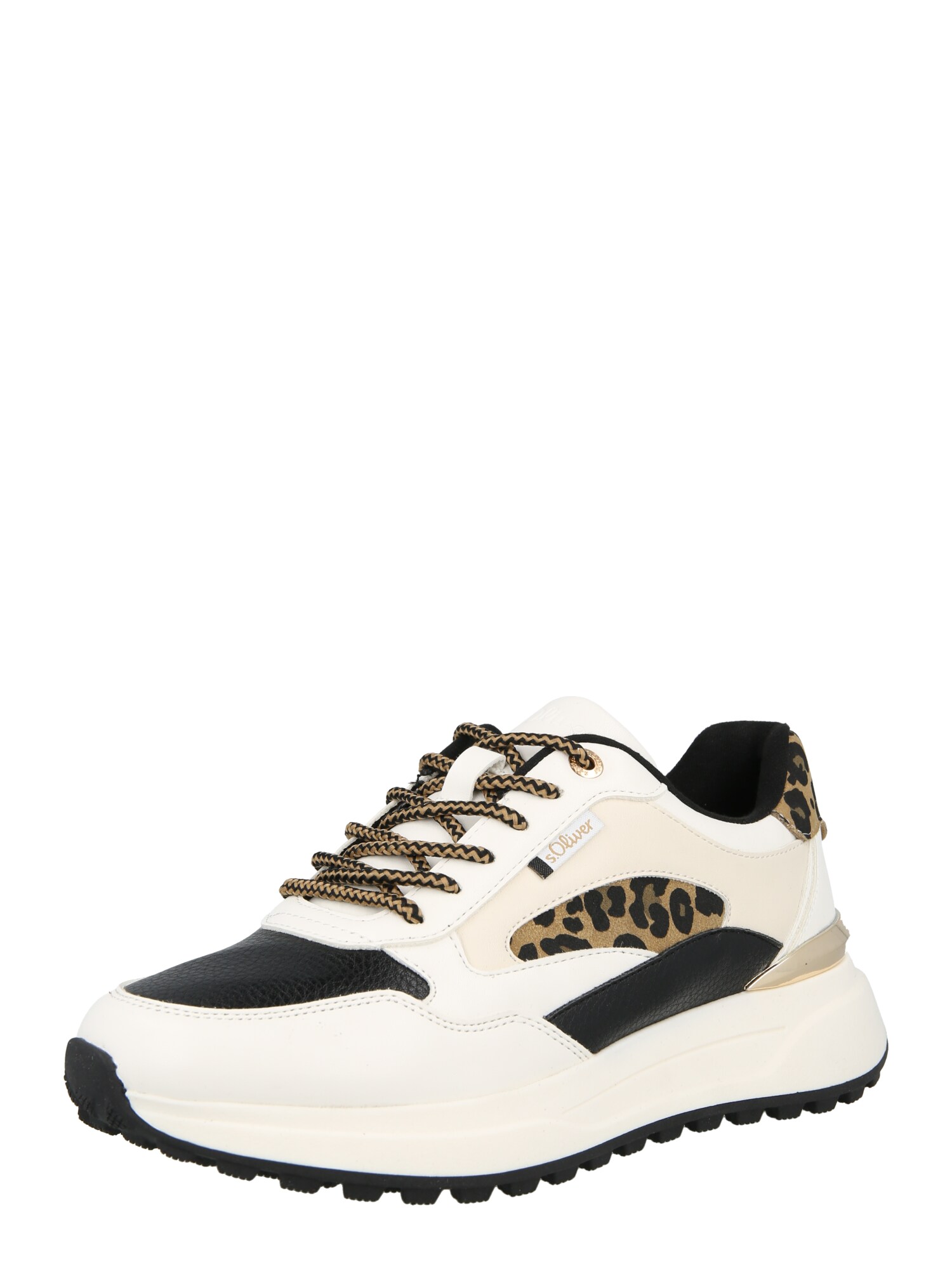 s.Oliver Sneaker low  crem / fildeş / maro pueblo / negru