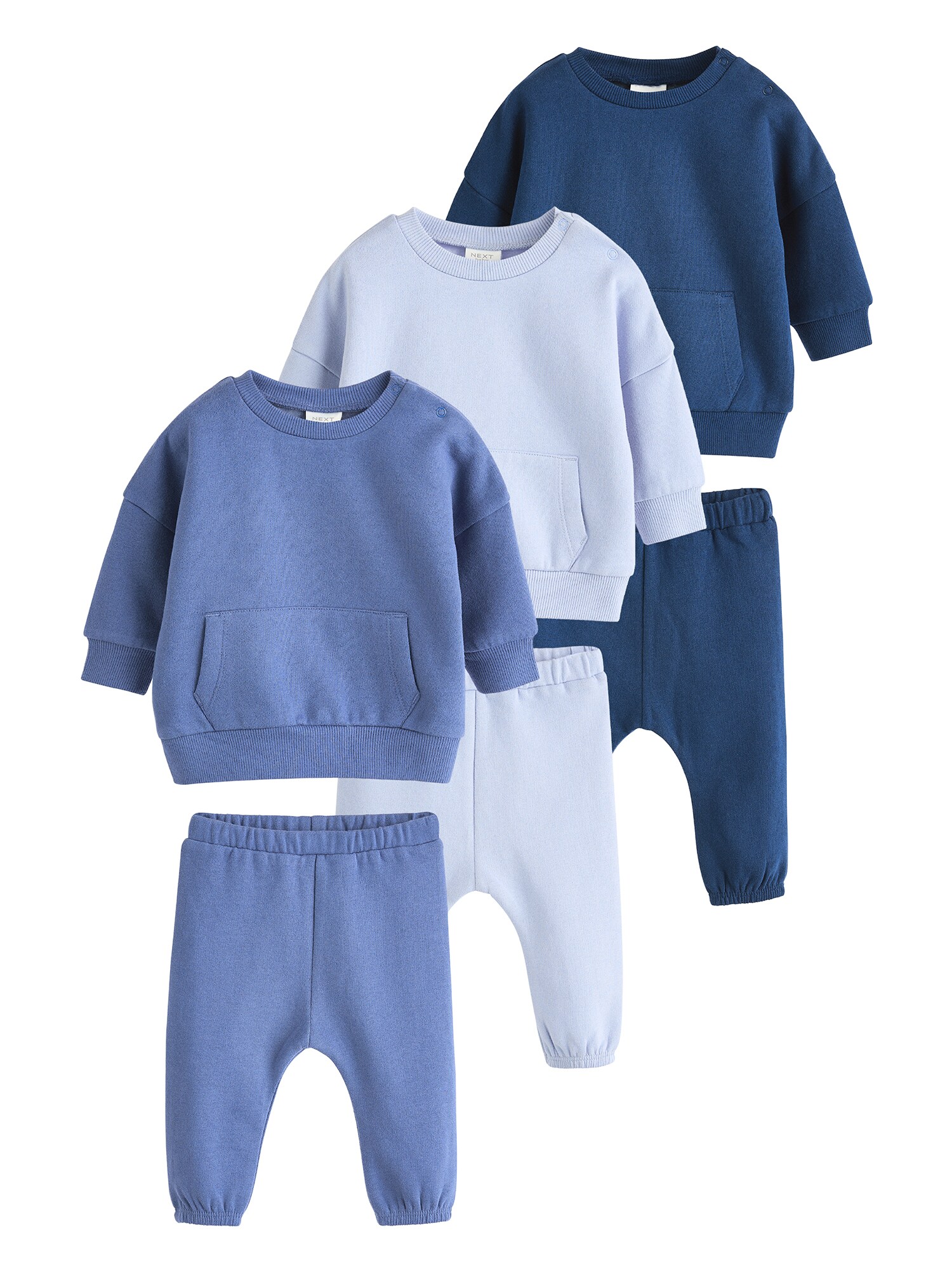 Next Set  albastru / bleumarin / albastru deschis