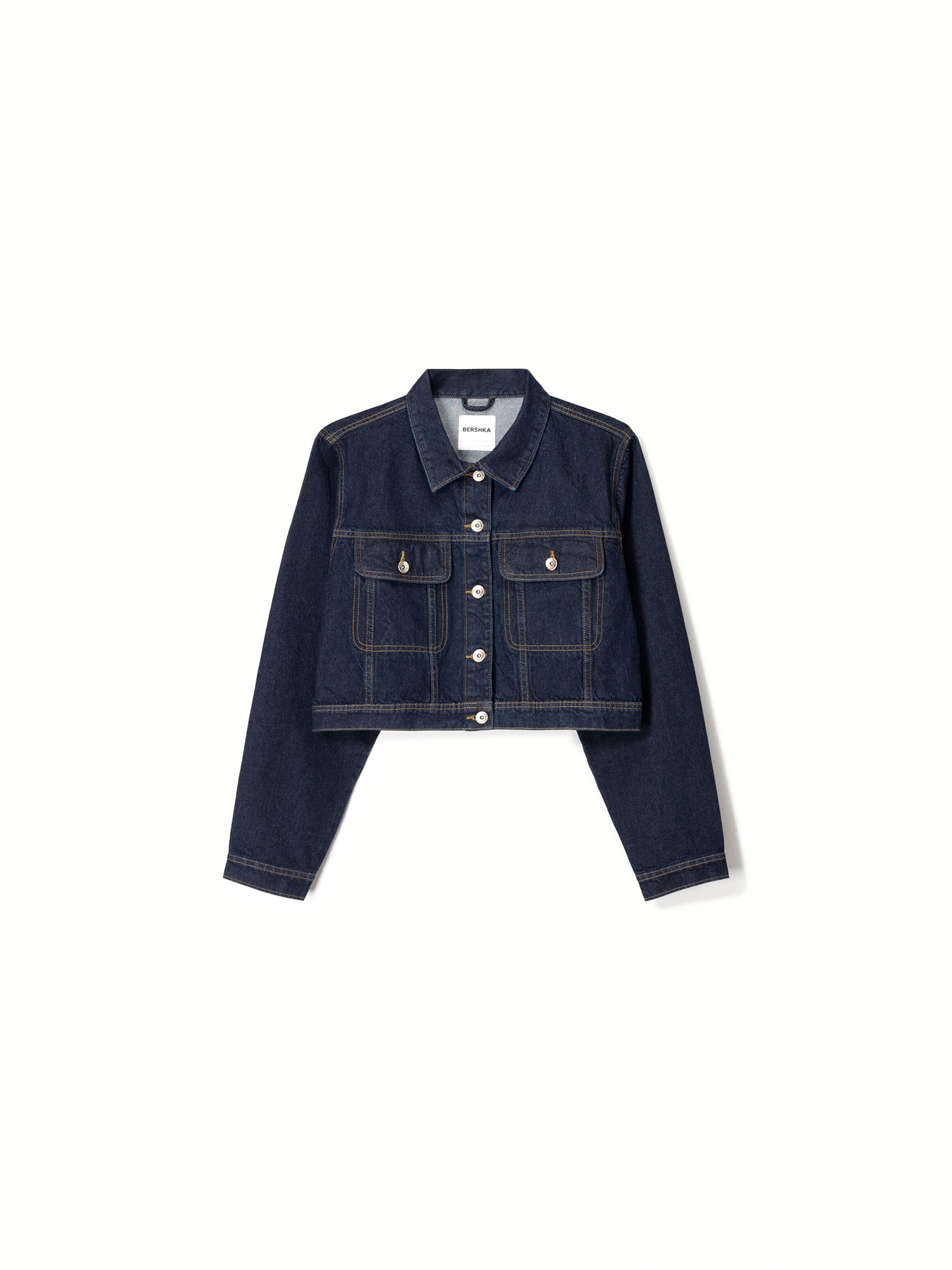 Bershka Geacă de primăvară-toamnă  bleumarin