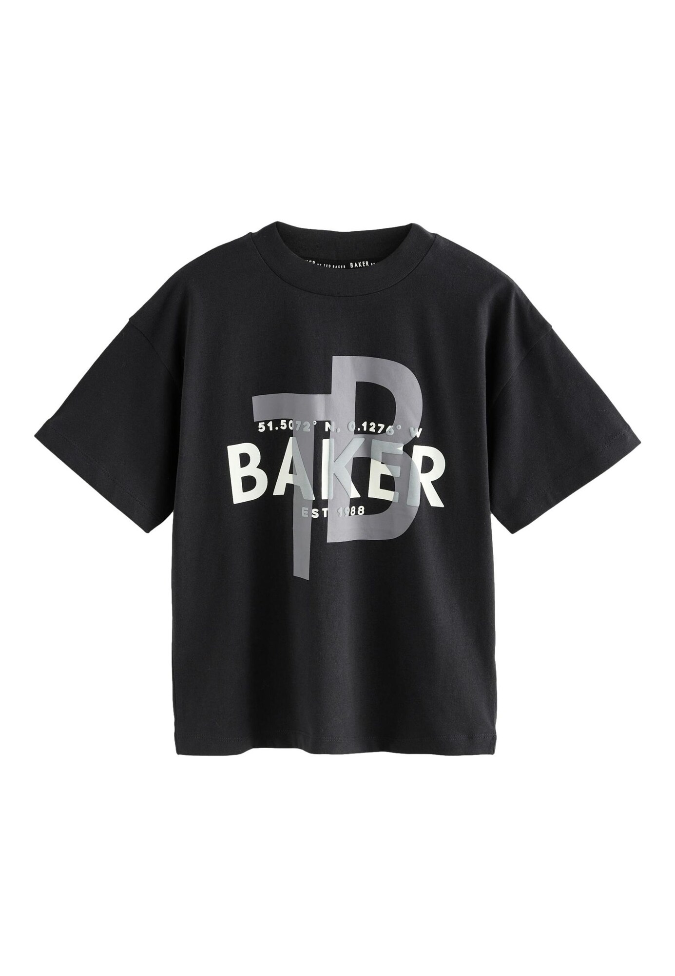 Baker by Ted Baker Tricou  gri / negru / alb