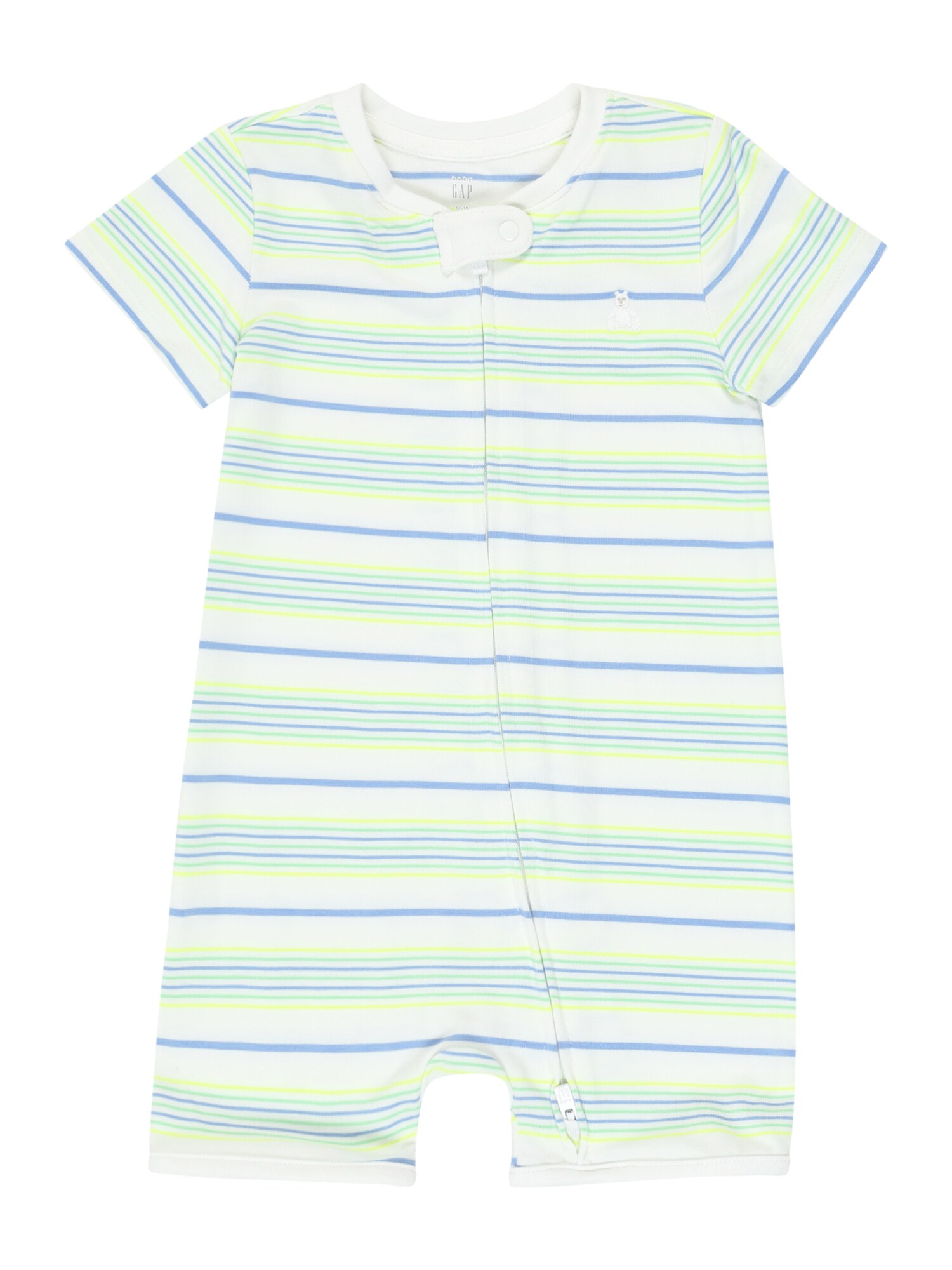 GAP Pijamale azur / galben neon / verde deschis / alb