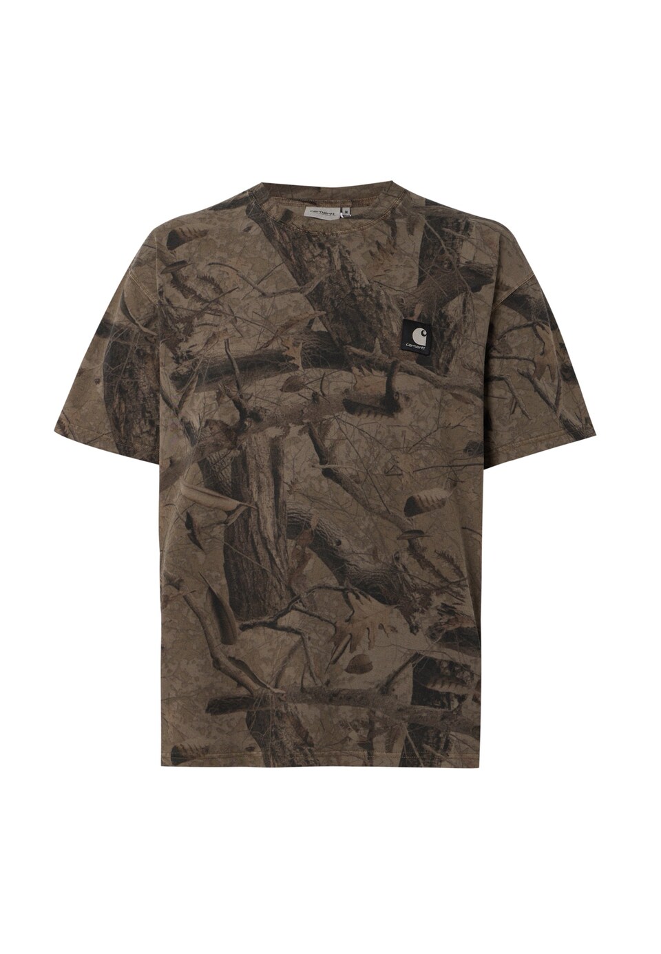 T-shirt 'Feather Tree' brun / mörkbrun