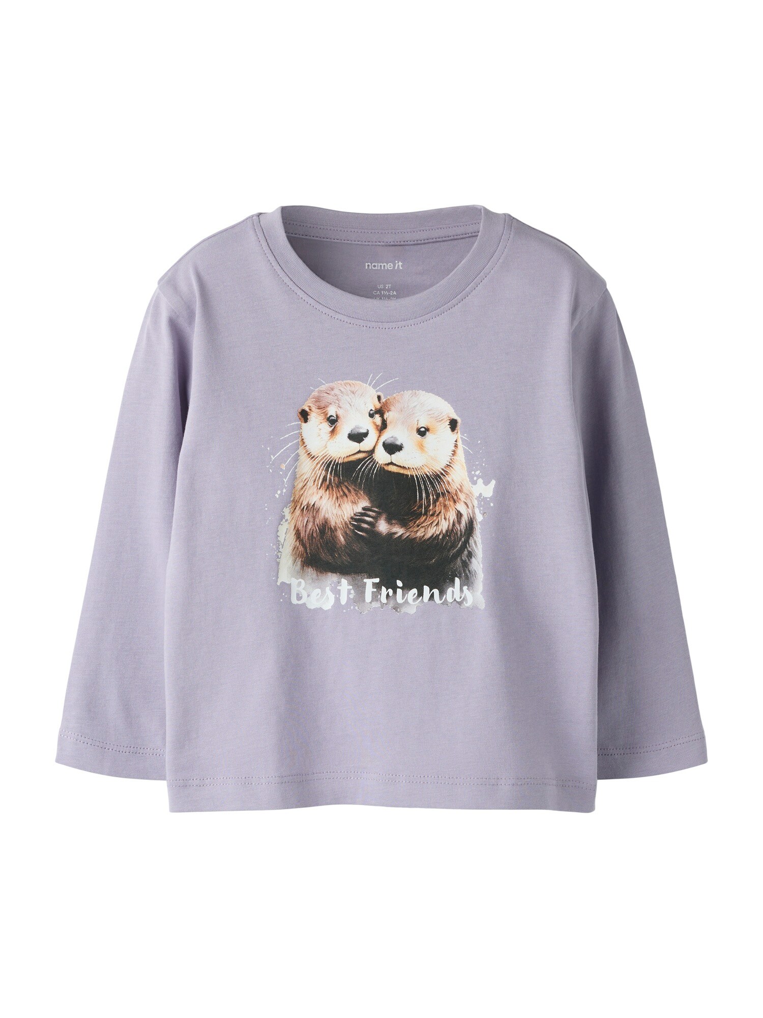 NAME IT Tricou NMFVOTEA  maro / maro deschis / mov lavandă