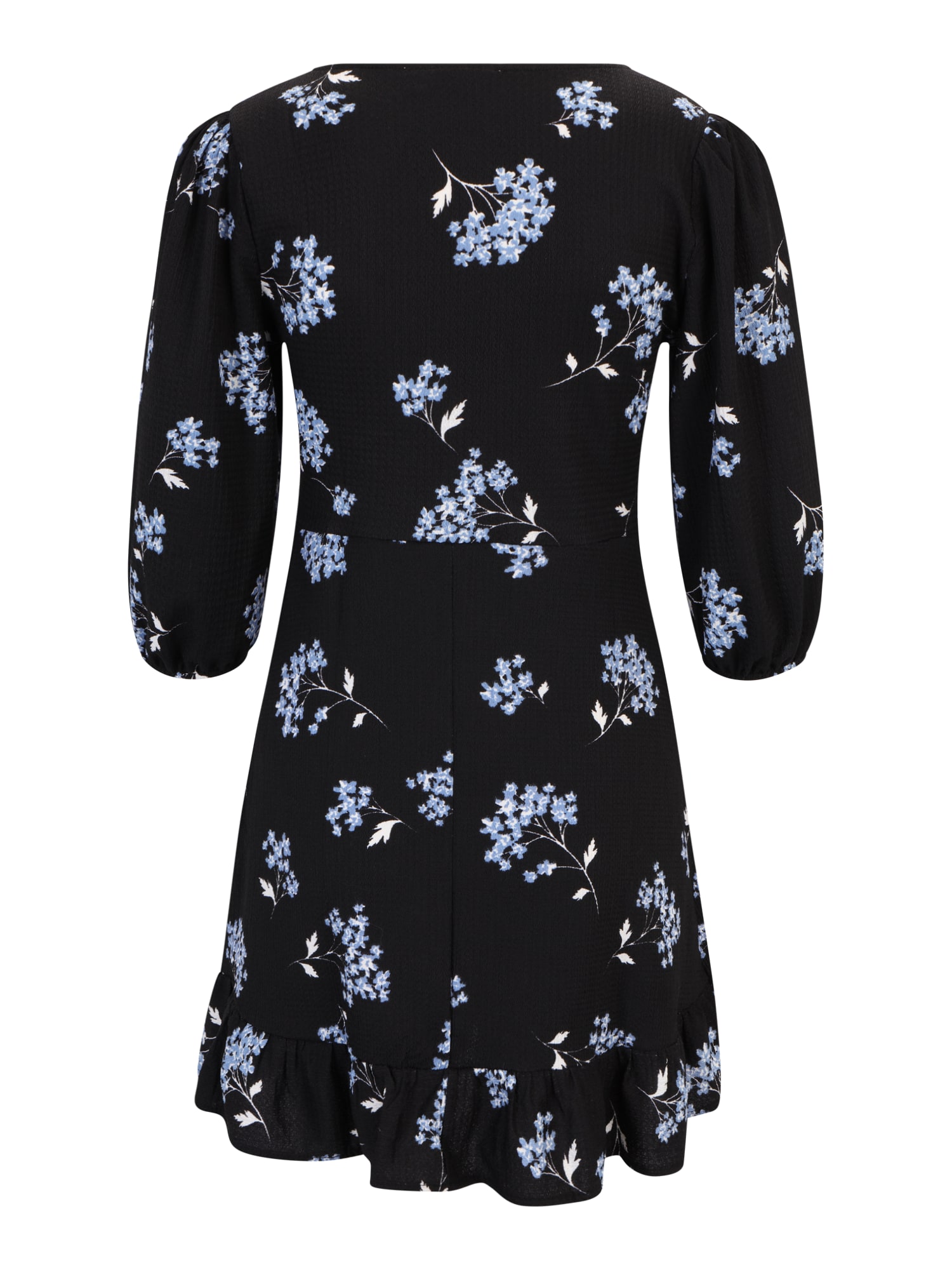 Dorothy Perkins Petite Ruha '(Ay) Petite Blue Floral V Neck Mini Dres'  világoskék / fekete / fehér termék 2. képe