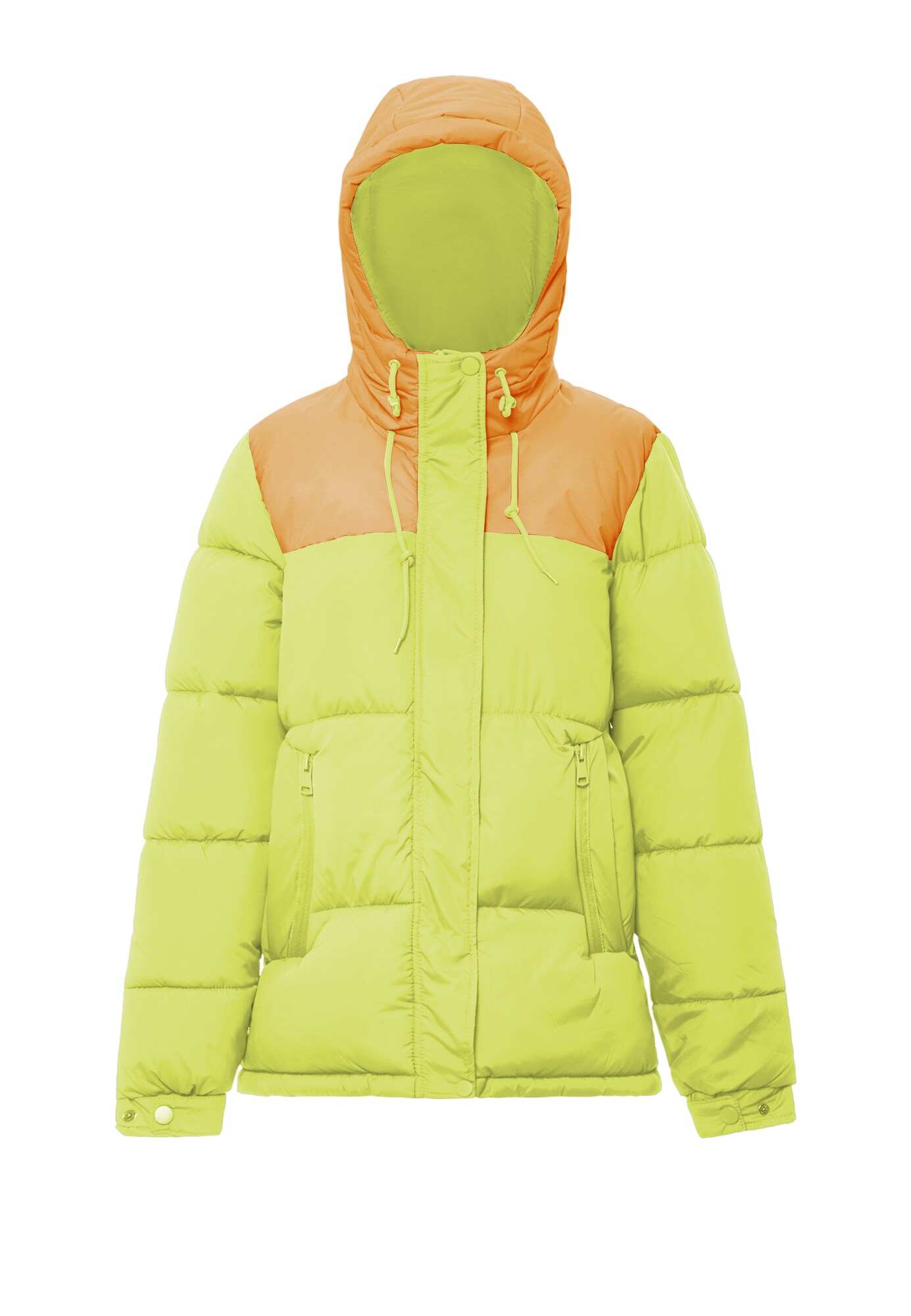 FUMO Zimná bunda  limetová / oranžová