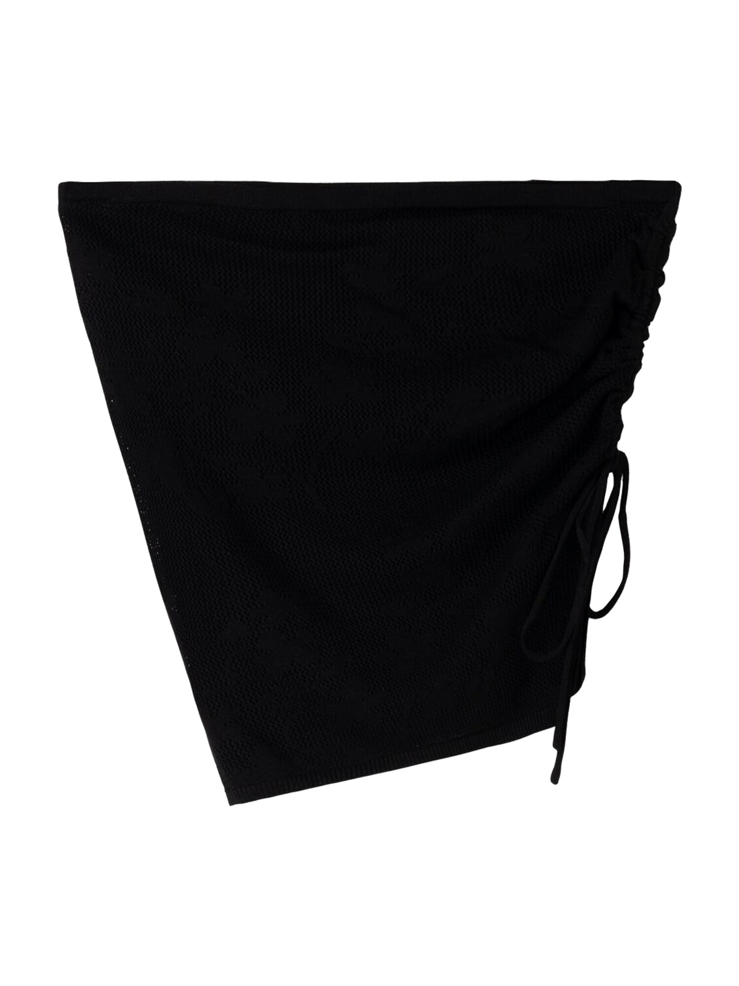 Bershka Vyšívaný top  čierna