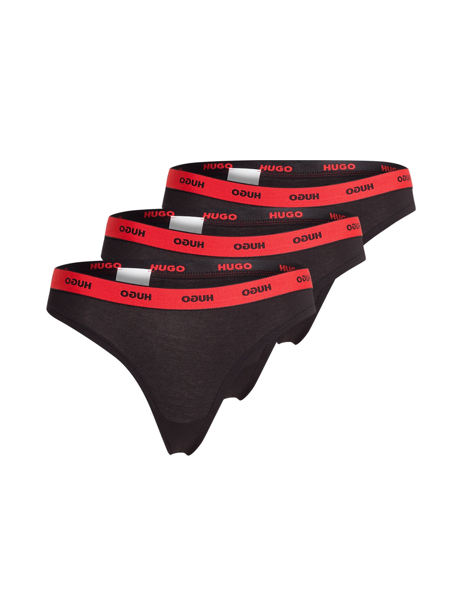HUGO Tanga  roșu / negru