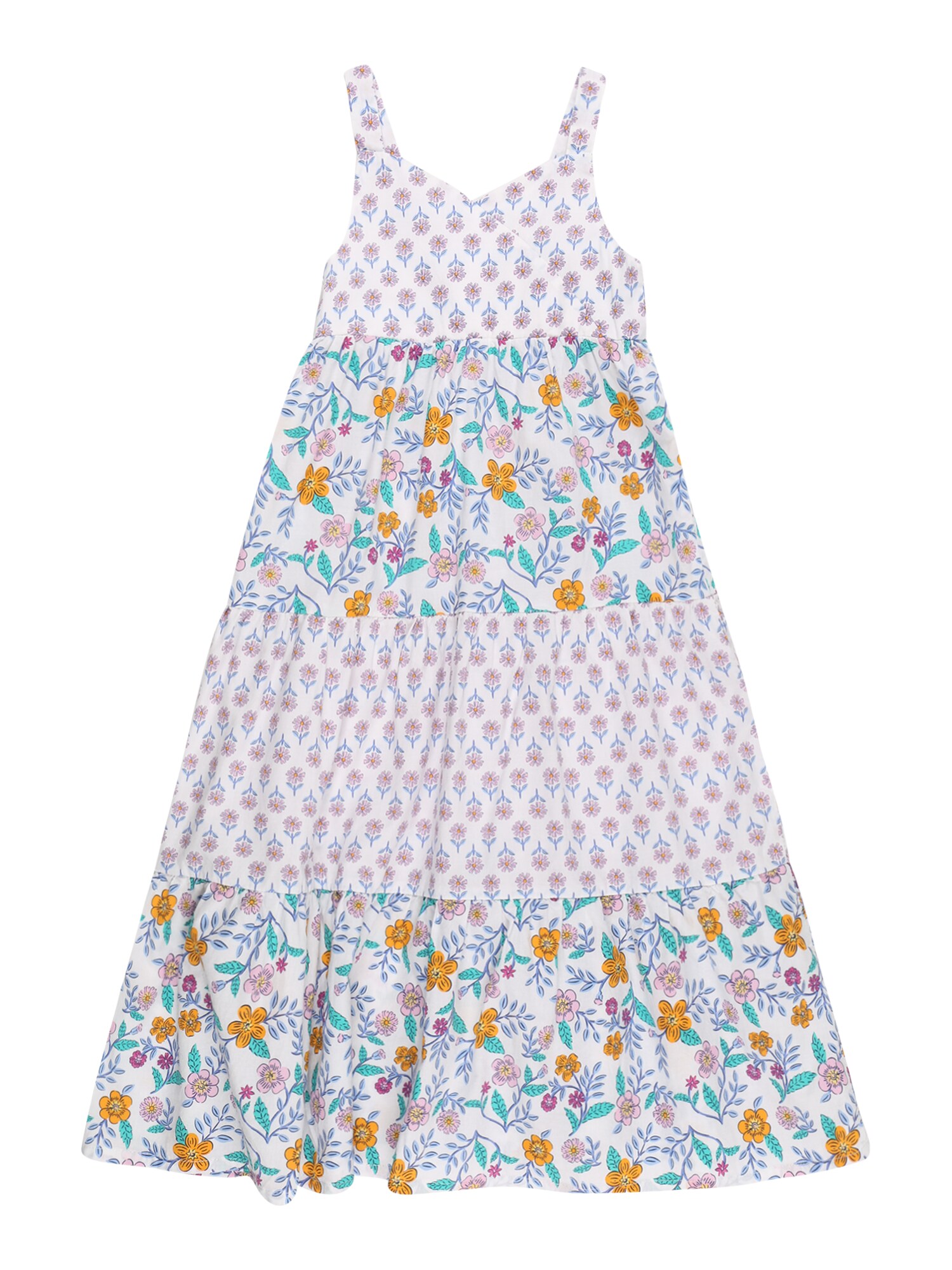 Carter's Vestido 'APRIL'  turquesa / laranja / rosa claro / branco