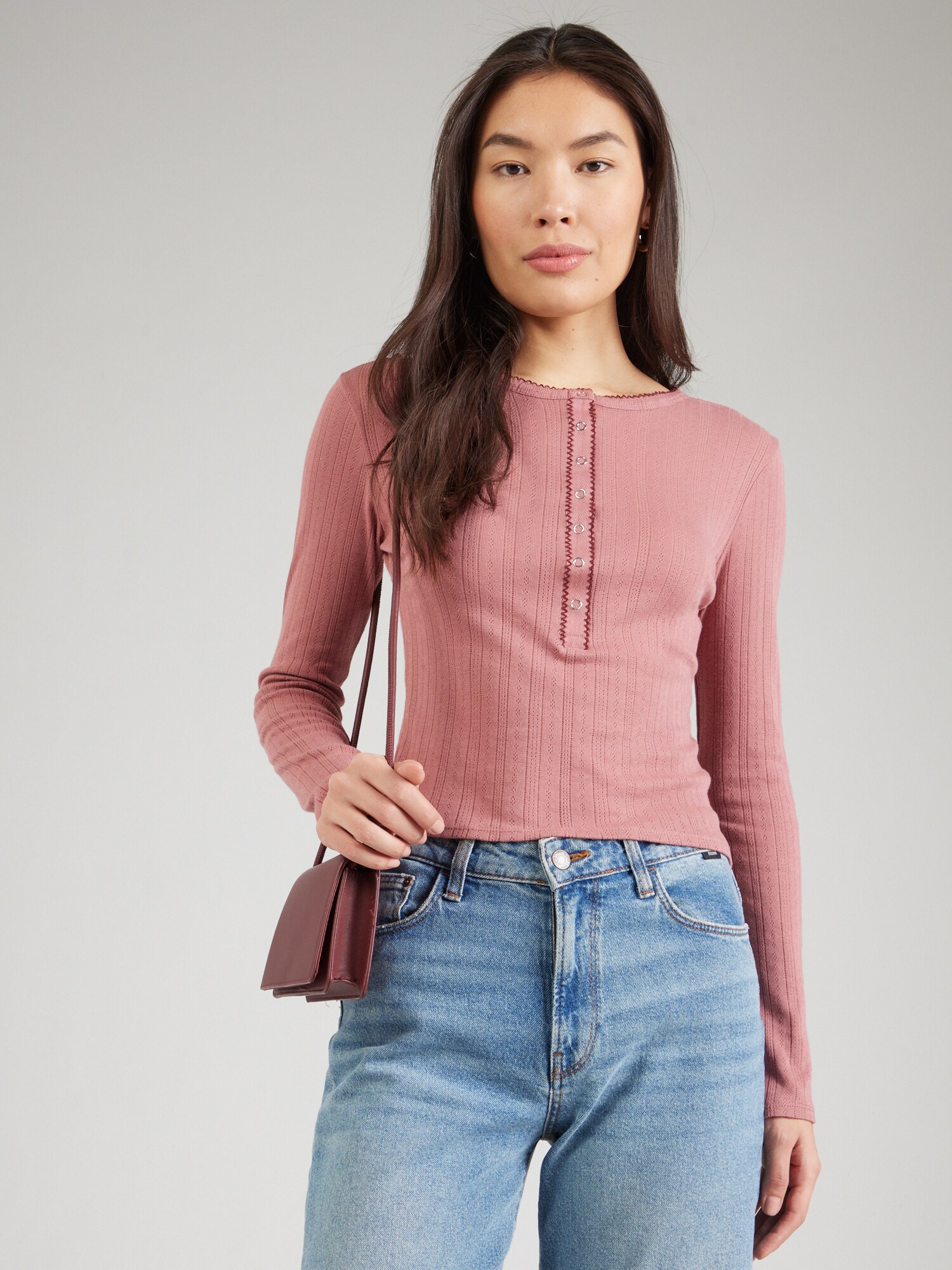 Miss Selfridge Póló  fáradt rózsaszín termék 2. képe
