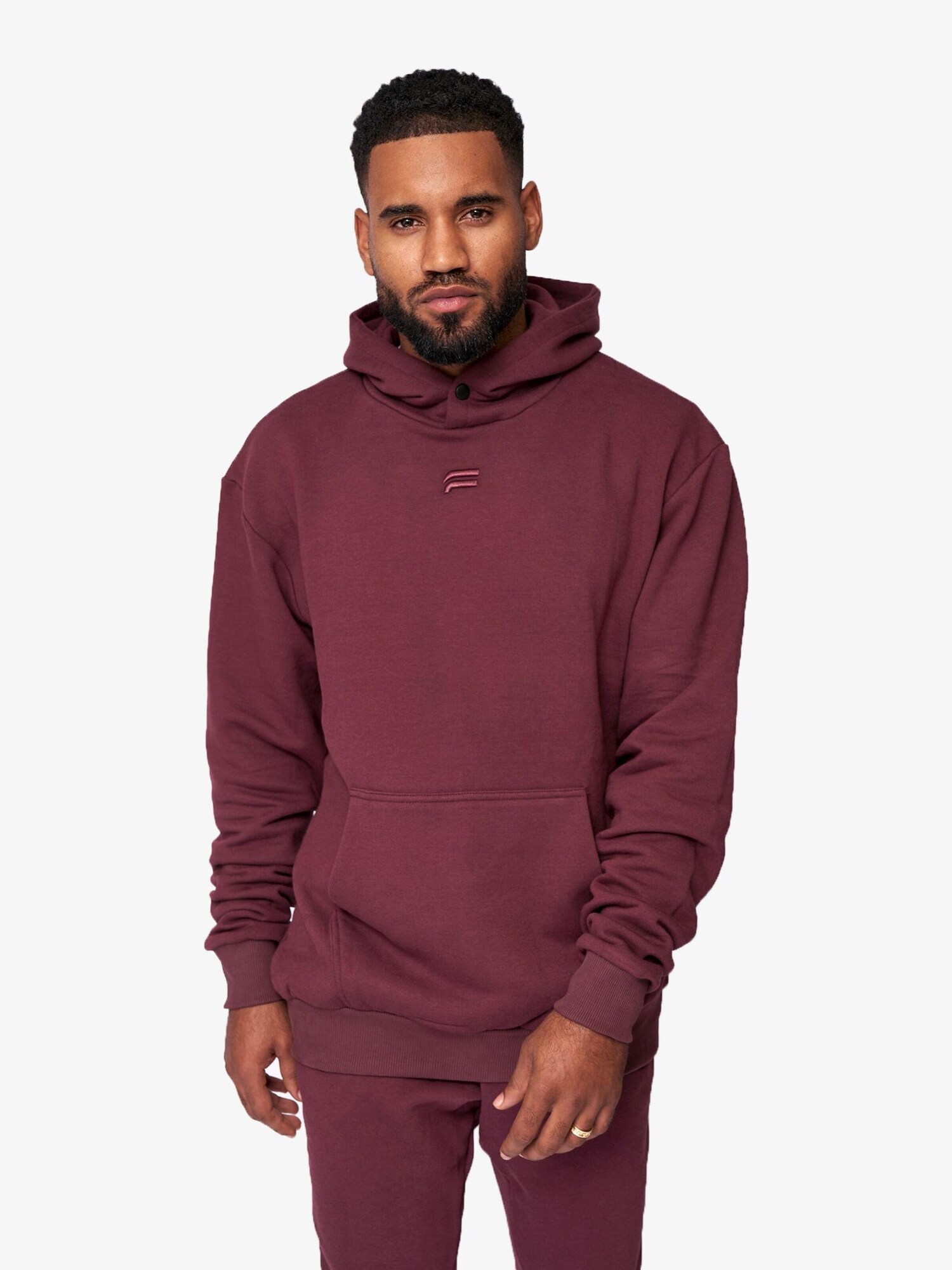 Fortex Fitness Pullover 'Essential Oversized Hoodie' melanzana