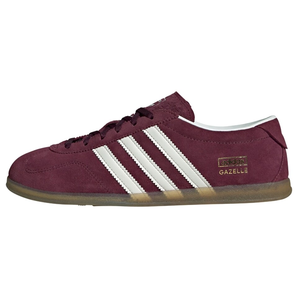 Låg sneaker 'Gazelle' guld / vinröd