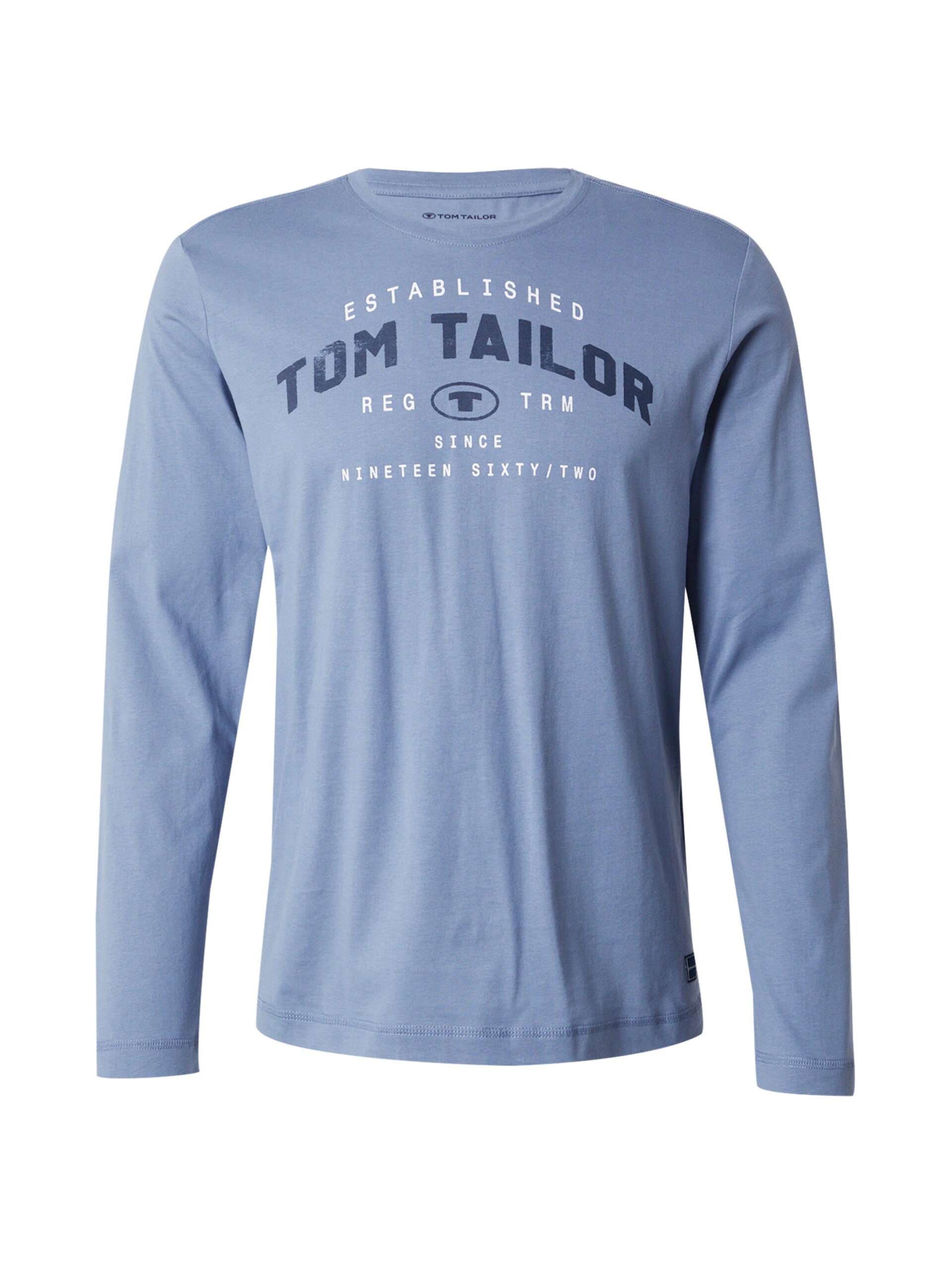TOM TAILOR T-shirt marinblå / ljusblå herr