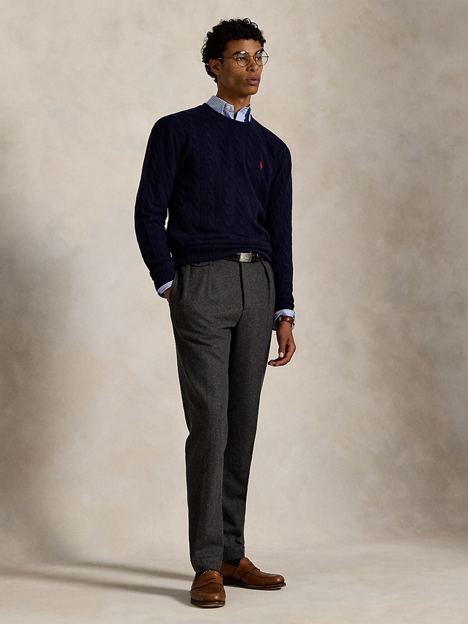 Ralph Lauren Jersey  navy / rojo fuego – imagen 4