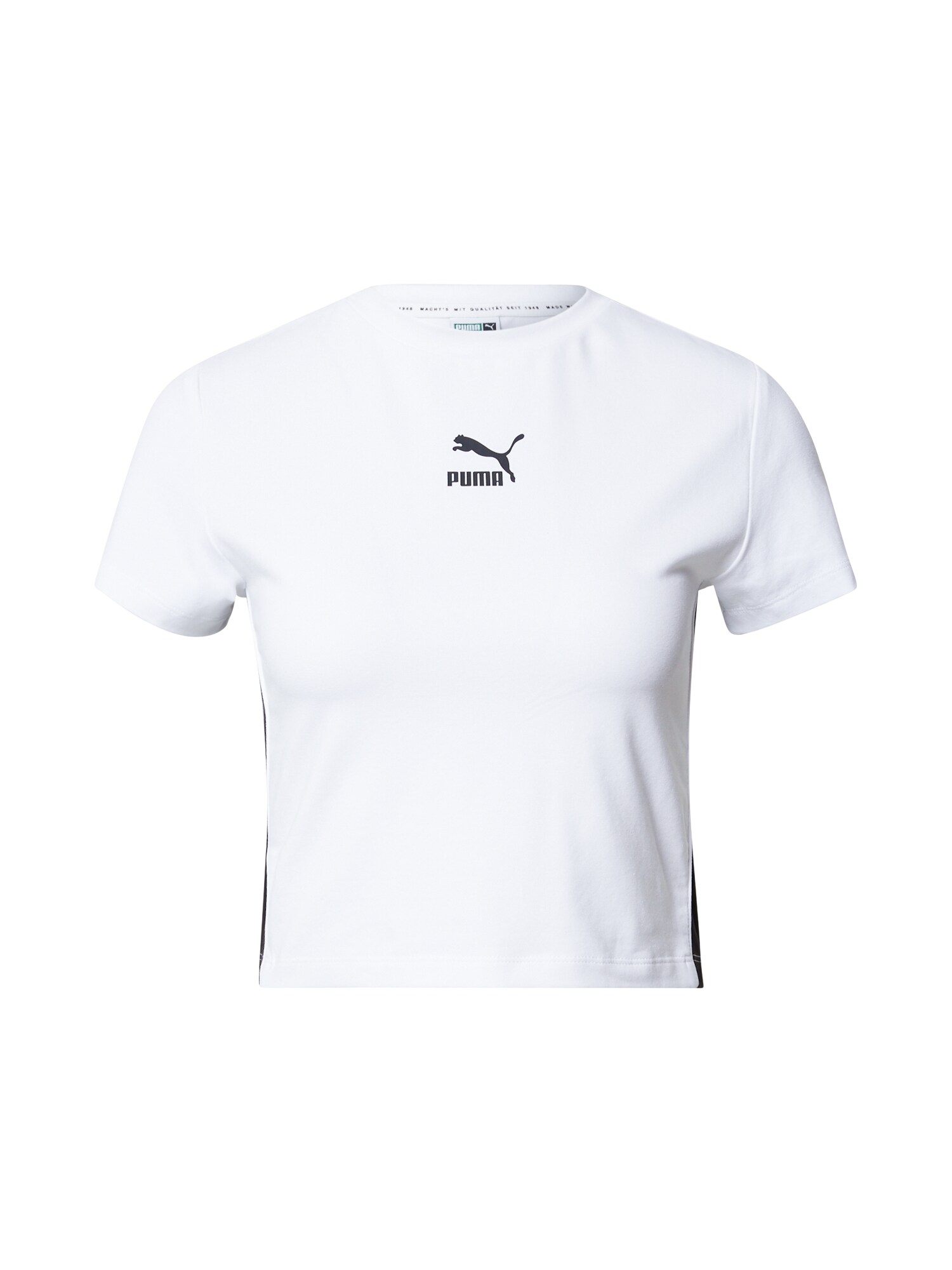 PUMA Marškinėliai  balta / juoda