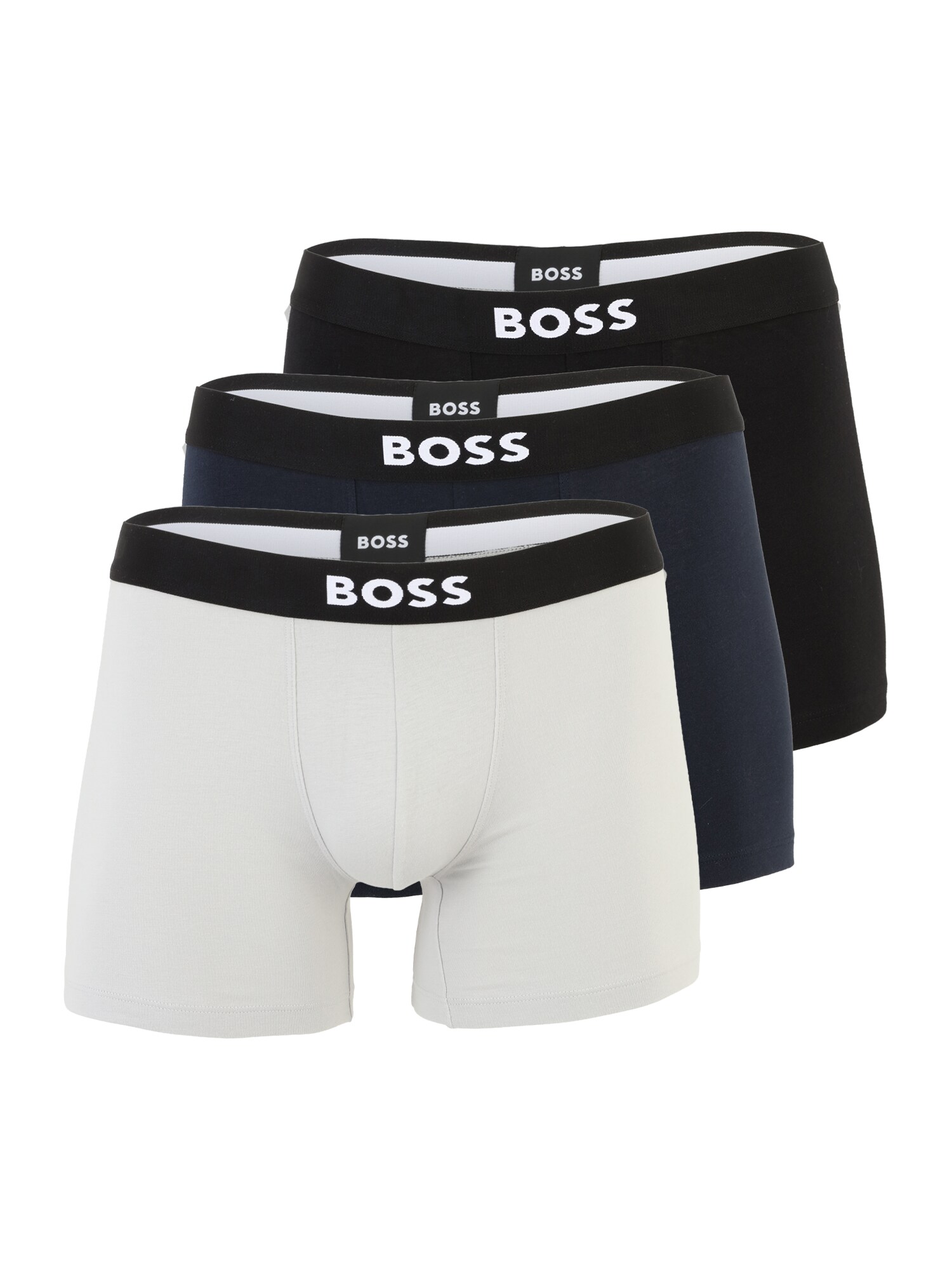 BOSS Boxeri  ecru / bleumarin / negru / alb