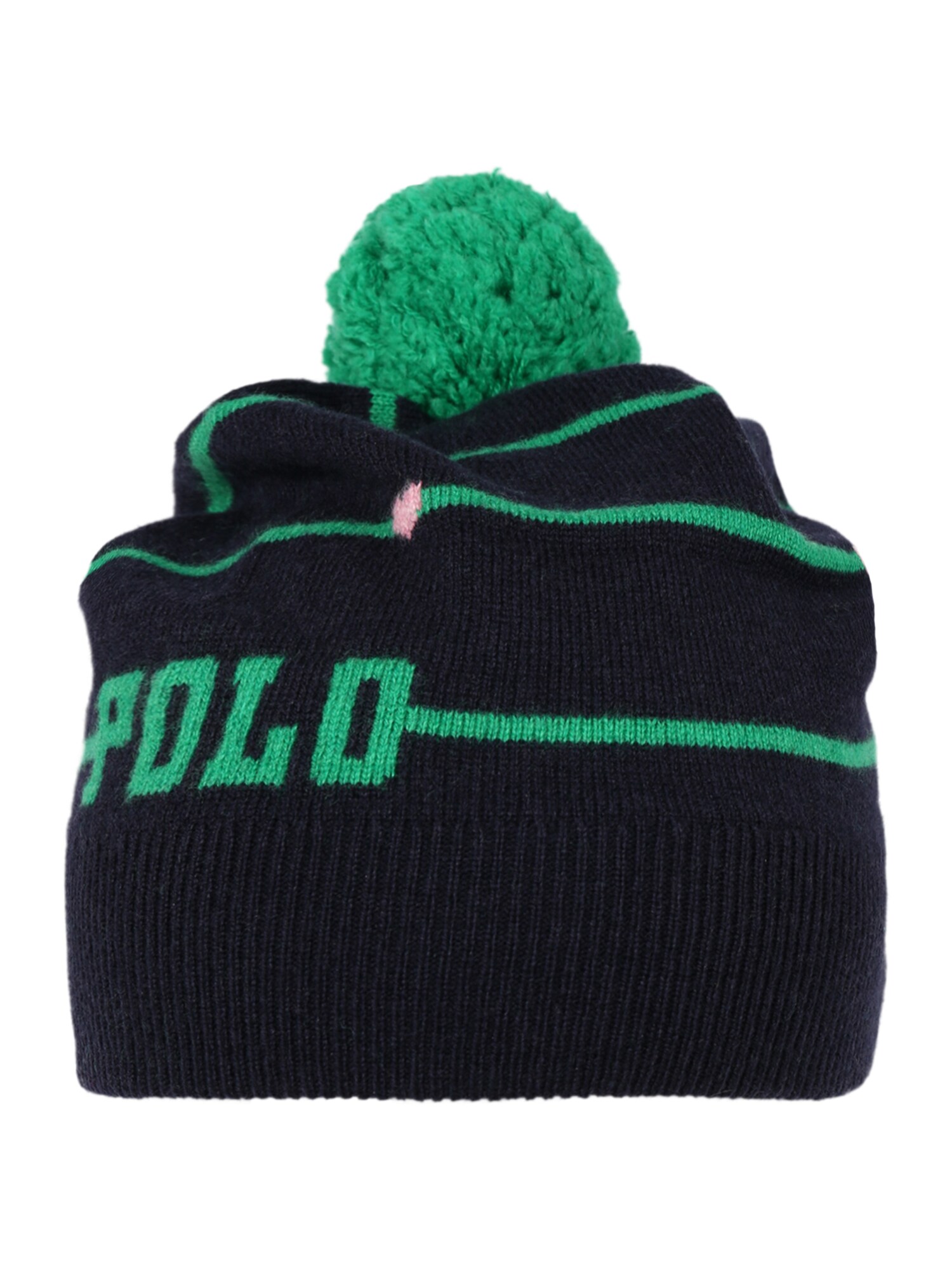 POLO RALPH LAUREN Megzta kepurė  tamsiai mėlyna / žalia