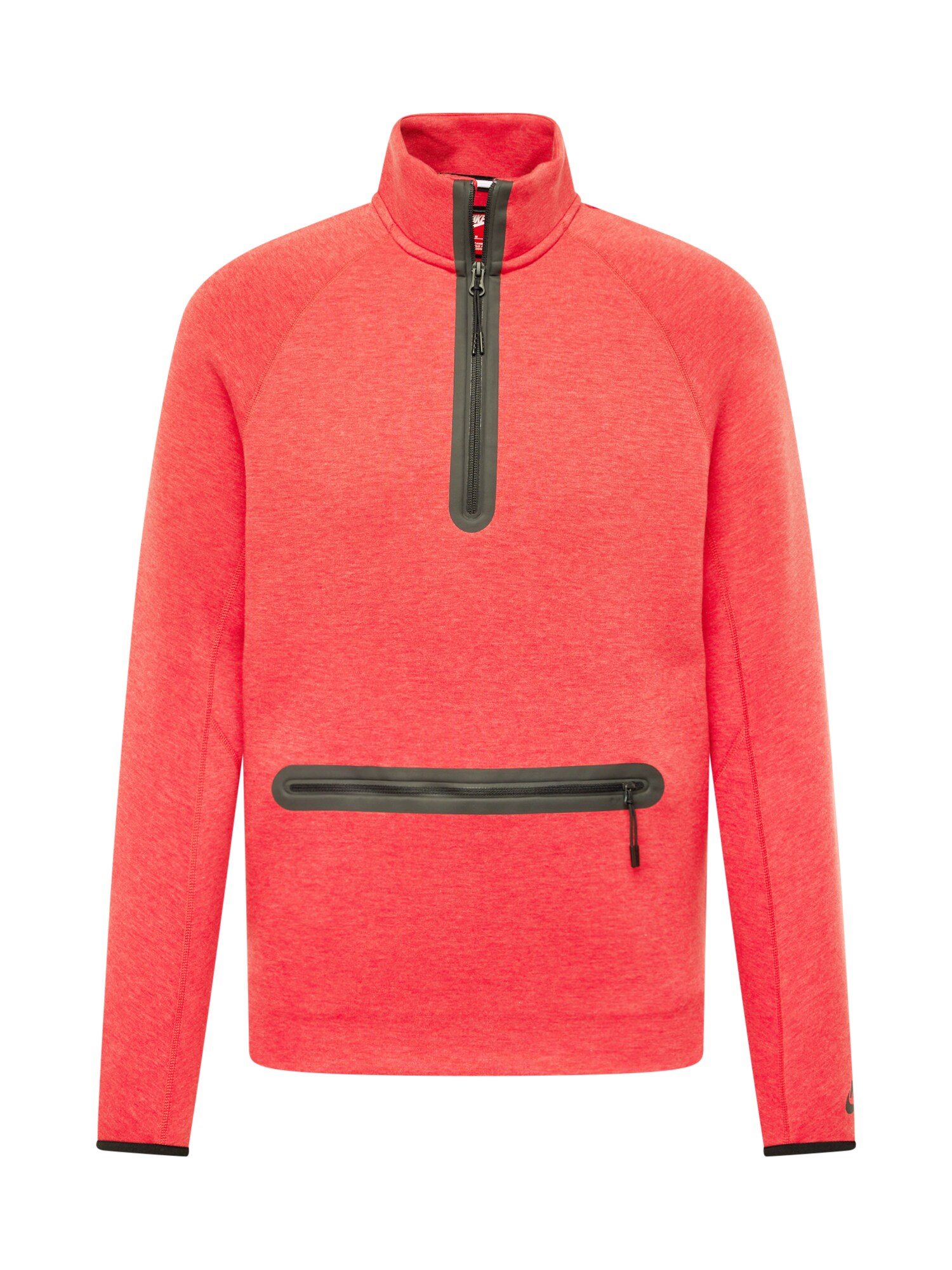 Nike Sportswear Megztinis be užsegimo margai pilka / margai raudona