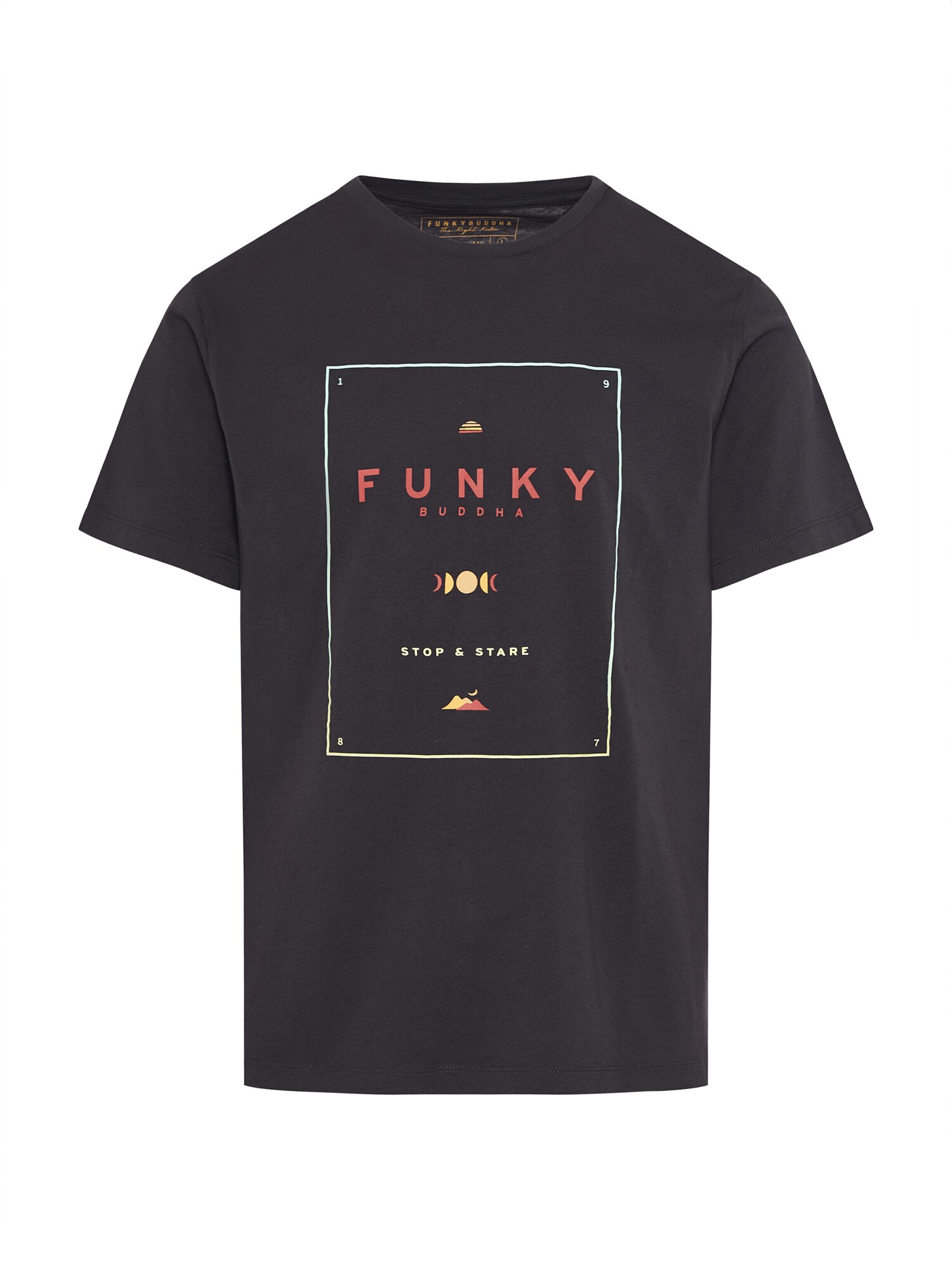 Funky Buddha Póló  aranysárga / antracit / menta / tűzpiros akciós termékkép 1