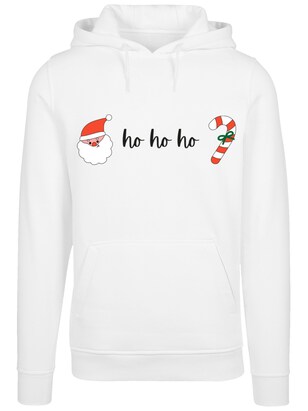 F4NT4STIC Sweatshirt ‘Weihnachten Ho Ho Ho’ Rood / Zwart / Wit