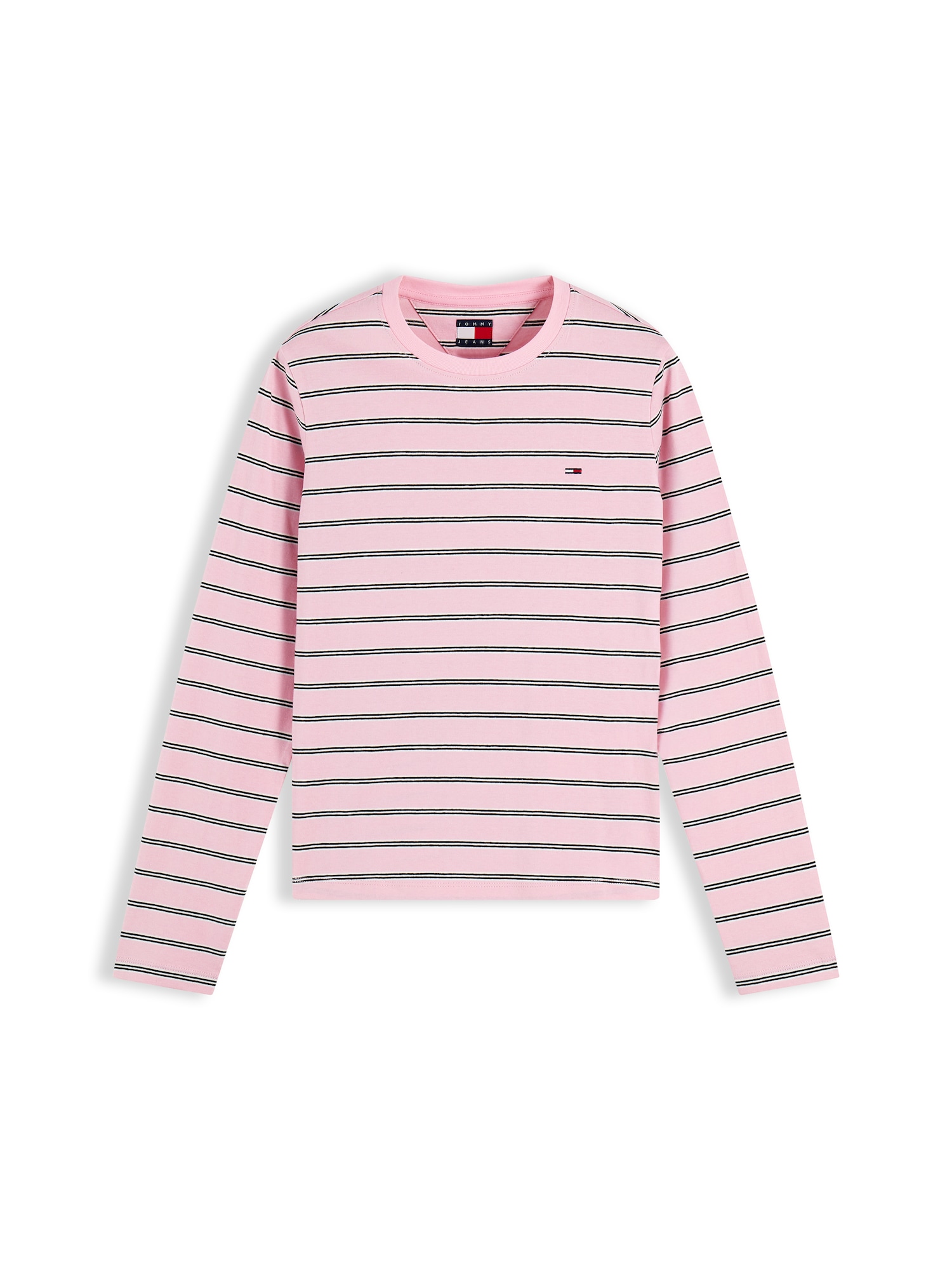 Tommy Jeans Tricou ESS roz deschis / negru / alb