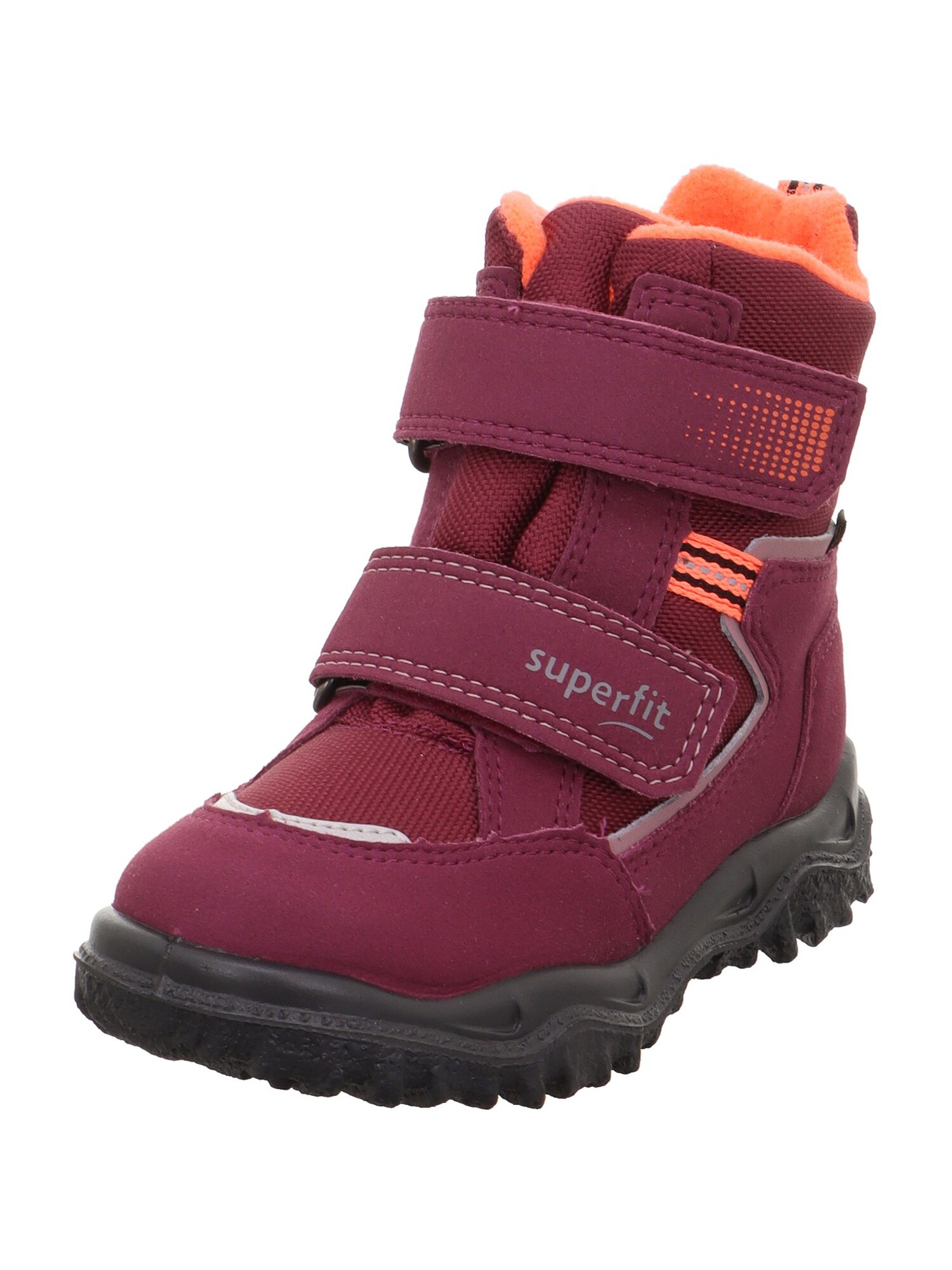 SUPERFIT Bocanci de zăpadă HUSKY  gri argintiu / corai / roșu burgundy