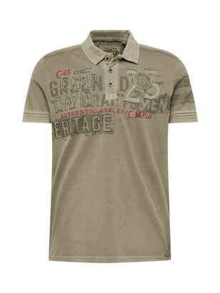 camp david Shirt Groen / Rood / Zwart