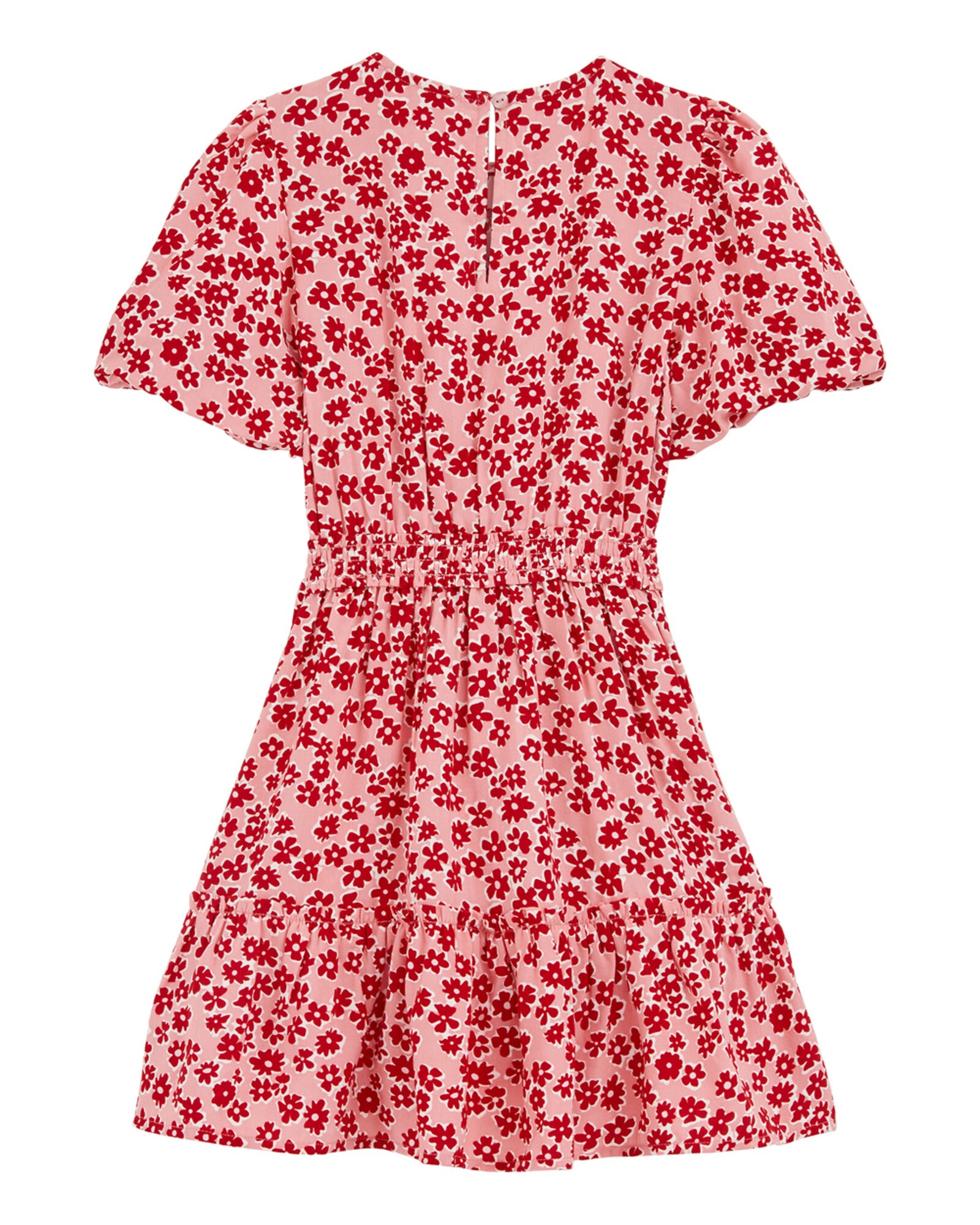 WE Fashion Šaty staroružová / tmavočervená / biela (obrázok 5)