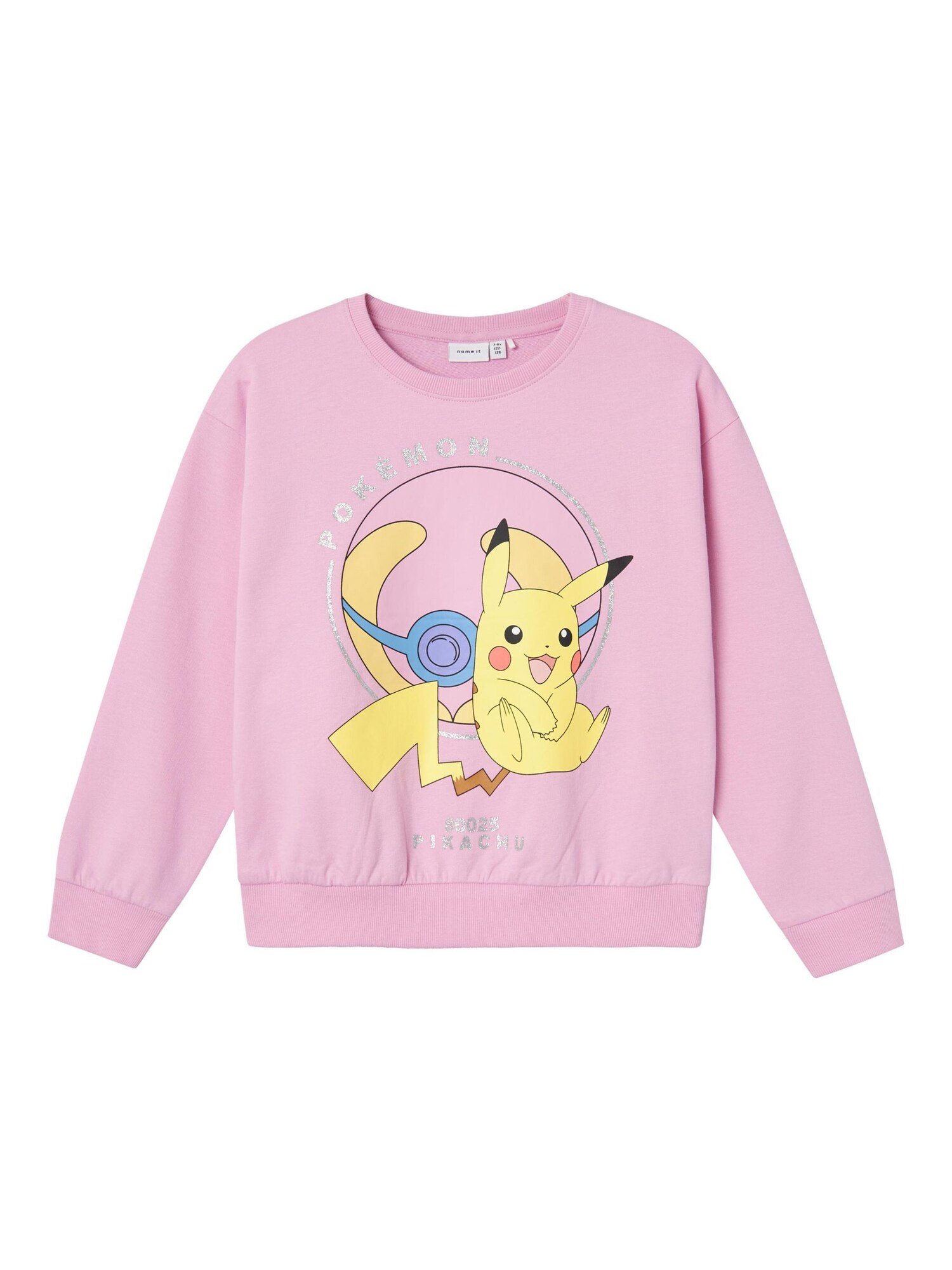 NAME IT Sweatshirt 'Pokémon'  blå / gul / blomme / sølv