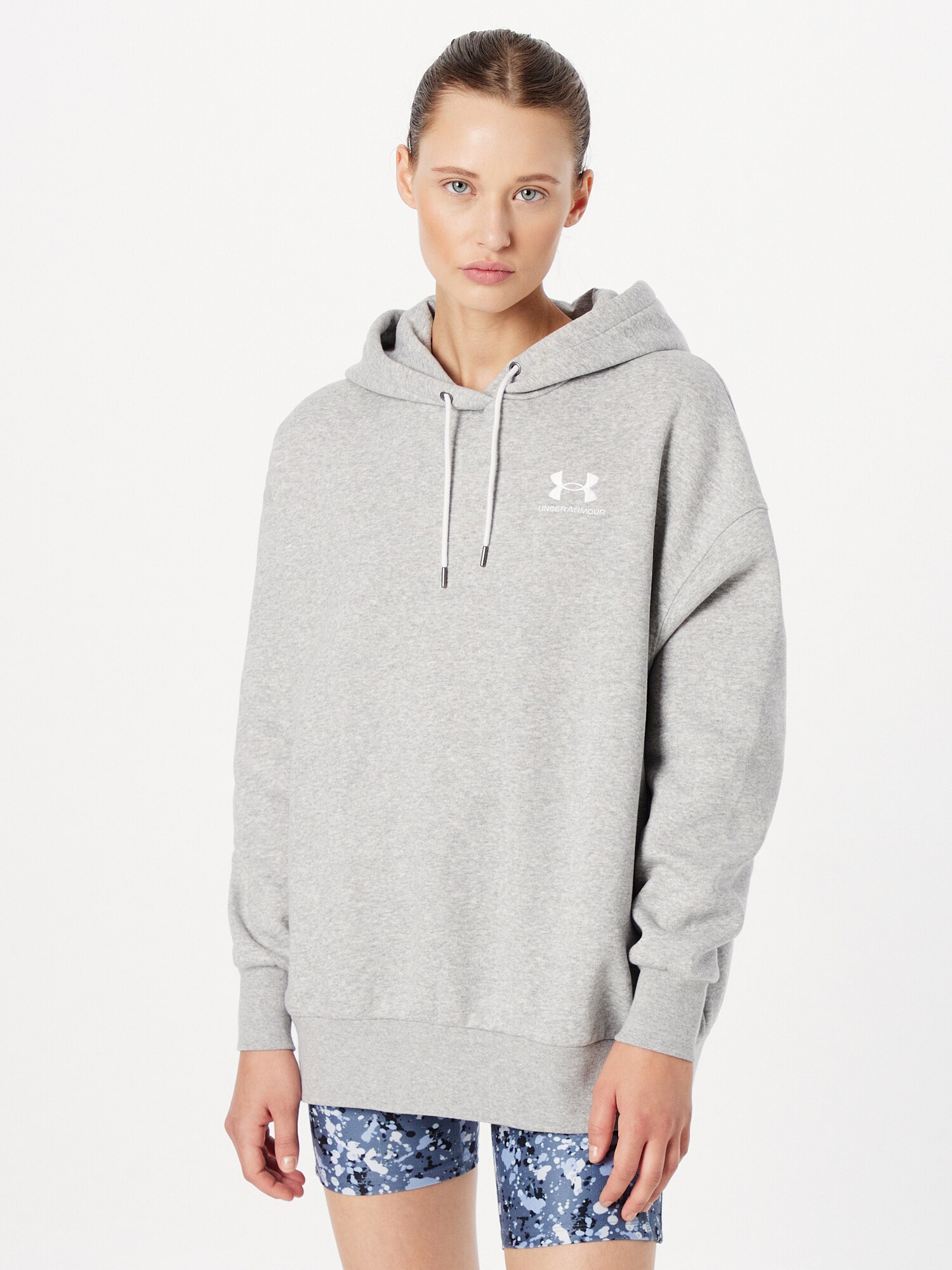 UNDER ARMOUR Sport szabadidős felsők  szürke melír / fehér termék 2. képe