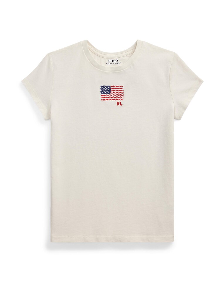 Polo Ralph Lauren T-Shirt Mädchen Größe 130/134 marine / rot / offwhite