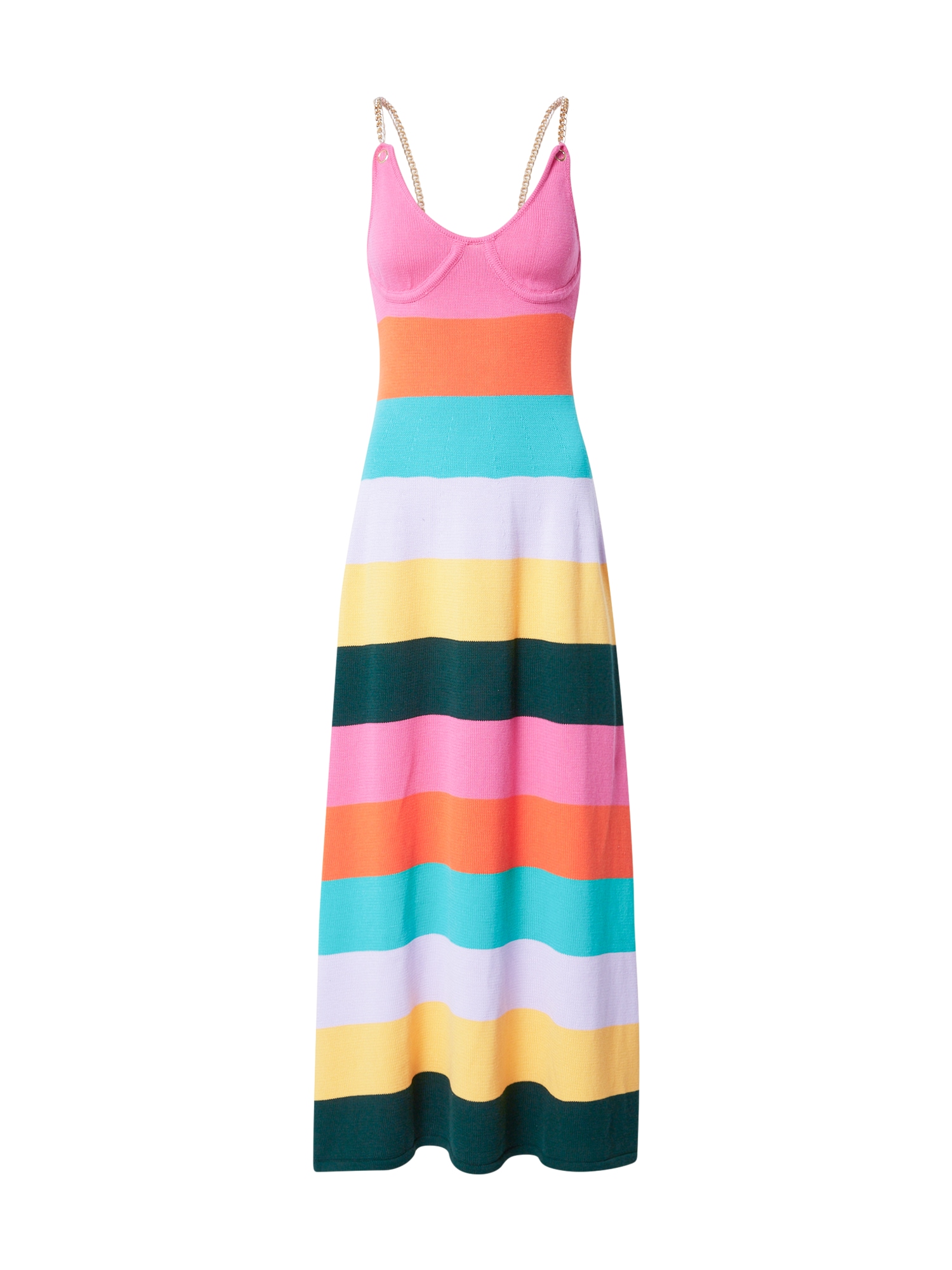 Olivia Rubin Vasarinė suknelė 'SLOANE' rožinė / smaragdinė spalva / dangaus žydra / geltona / oranžinė